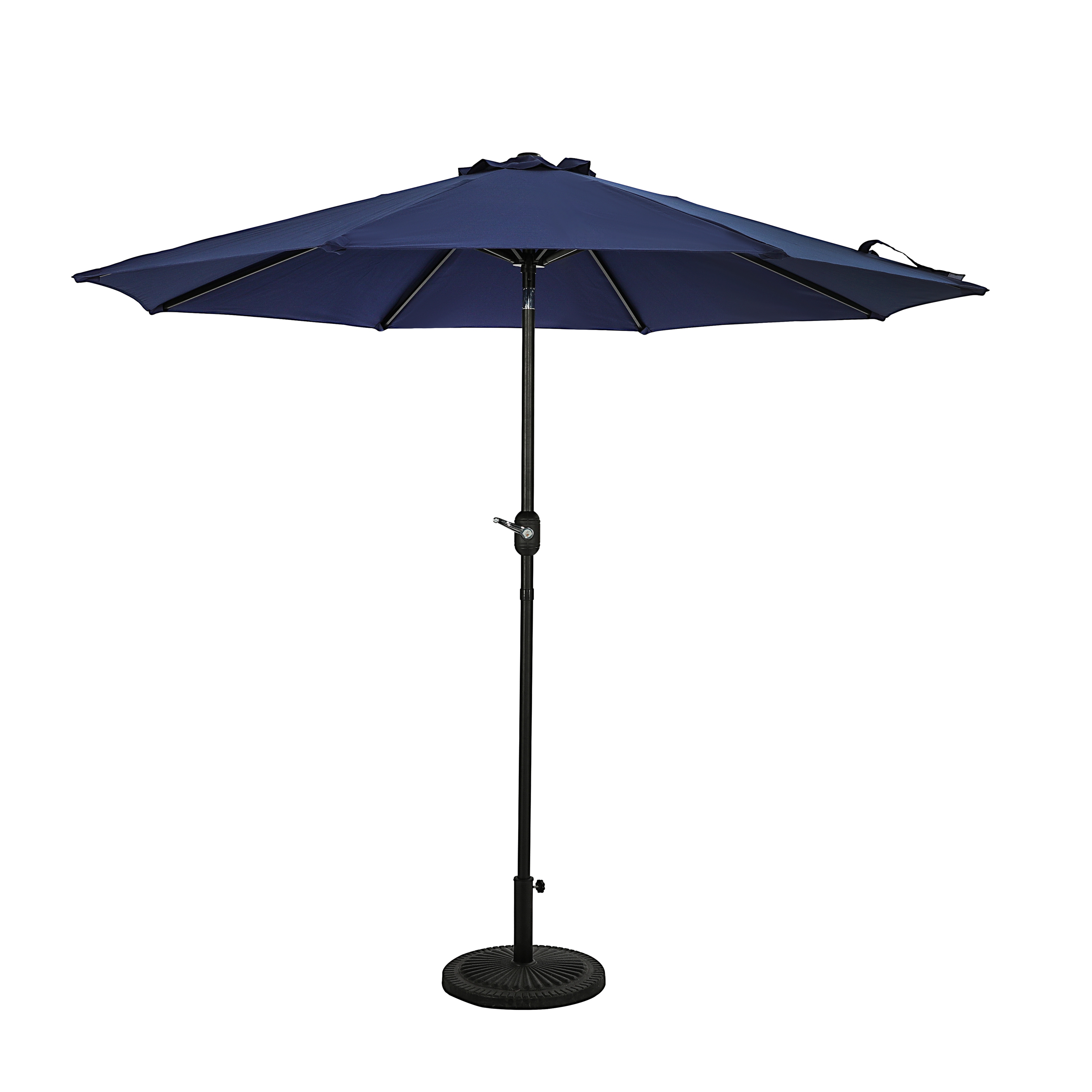 Mirage 9-ft Octagon Market Umbrella with Auto-Tilt - Navy Blue - Breez-Tex Canopy | NU6845 - product image