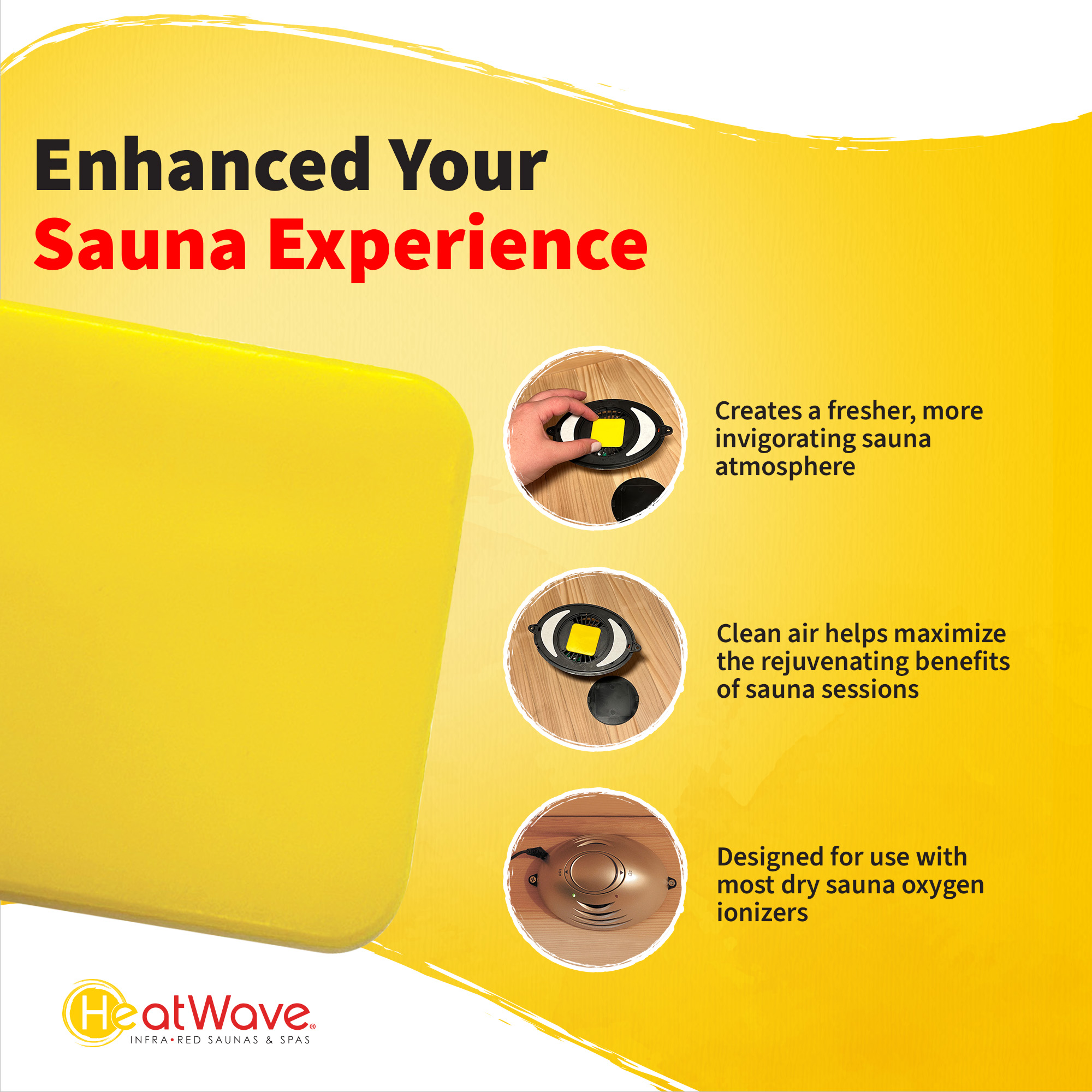Infrared Sauna Oxygen Ionizer Fragrance Pad Replacement - 3 pack | SA5015 image 5