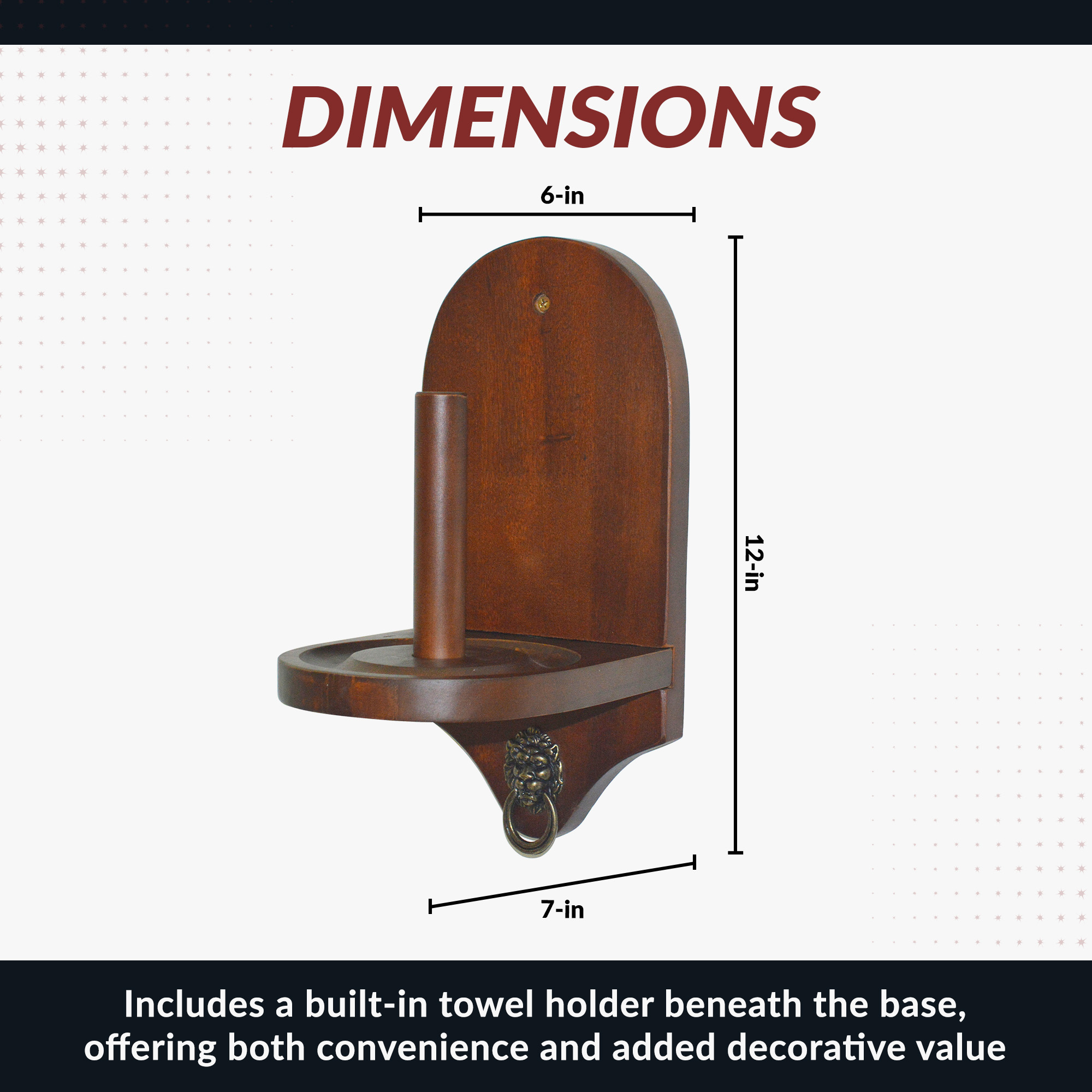 Premier Wall Mounted Cone Chalk Holder - Walnut | BG2549W image 2