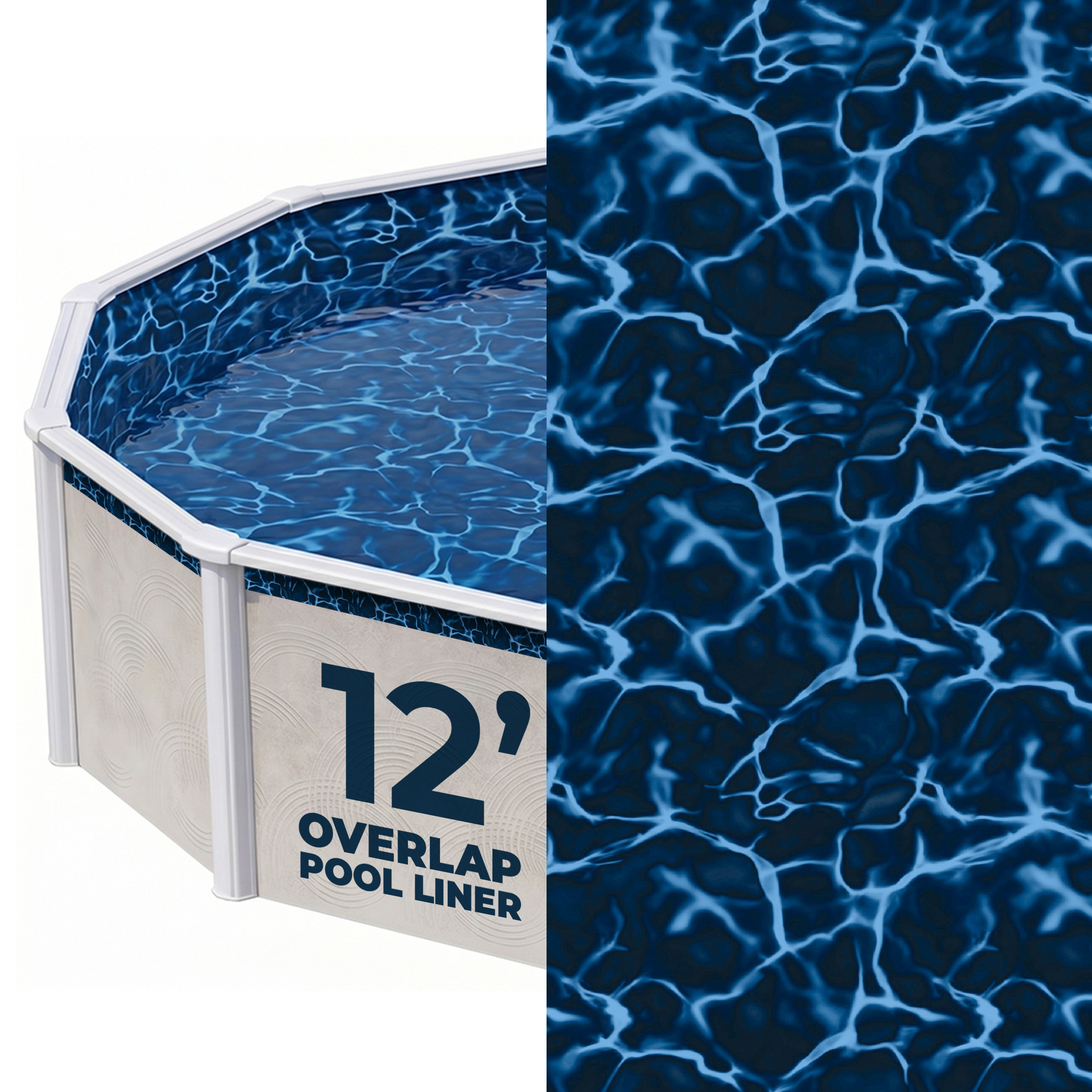 Evening Bay 12-ft Round Standard Gauge Overlap Liner - 48/54-in | NL501-20 image 2