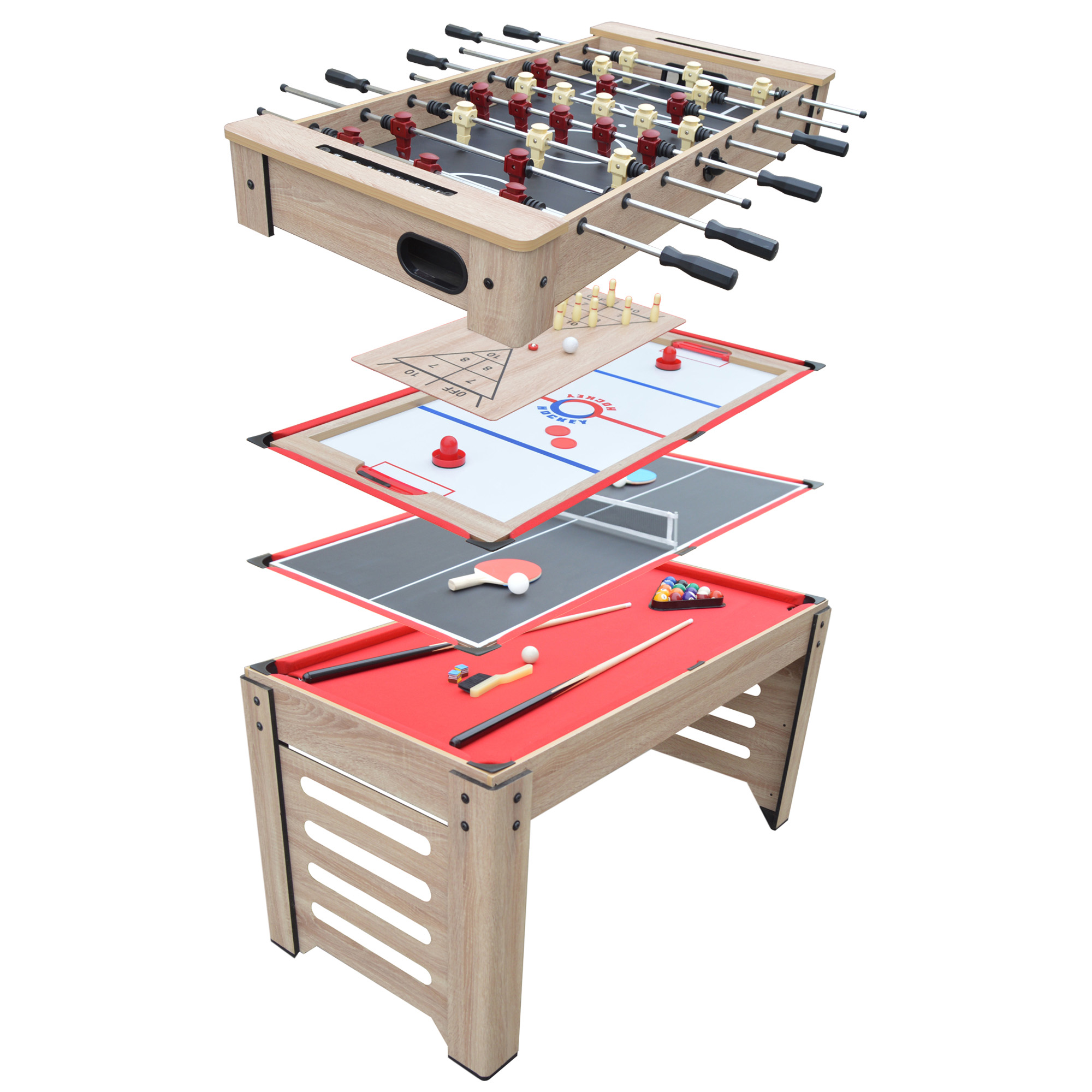 Madison 54-in Foosball 6-in-1 Multi-Game Table | BG5017 image 2