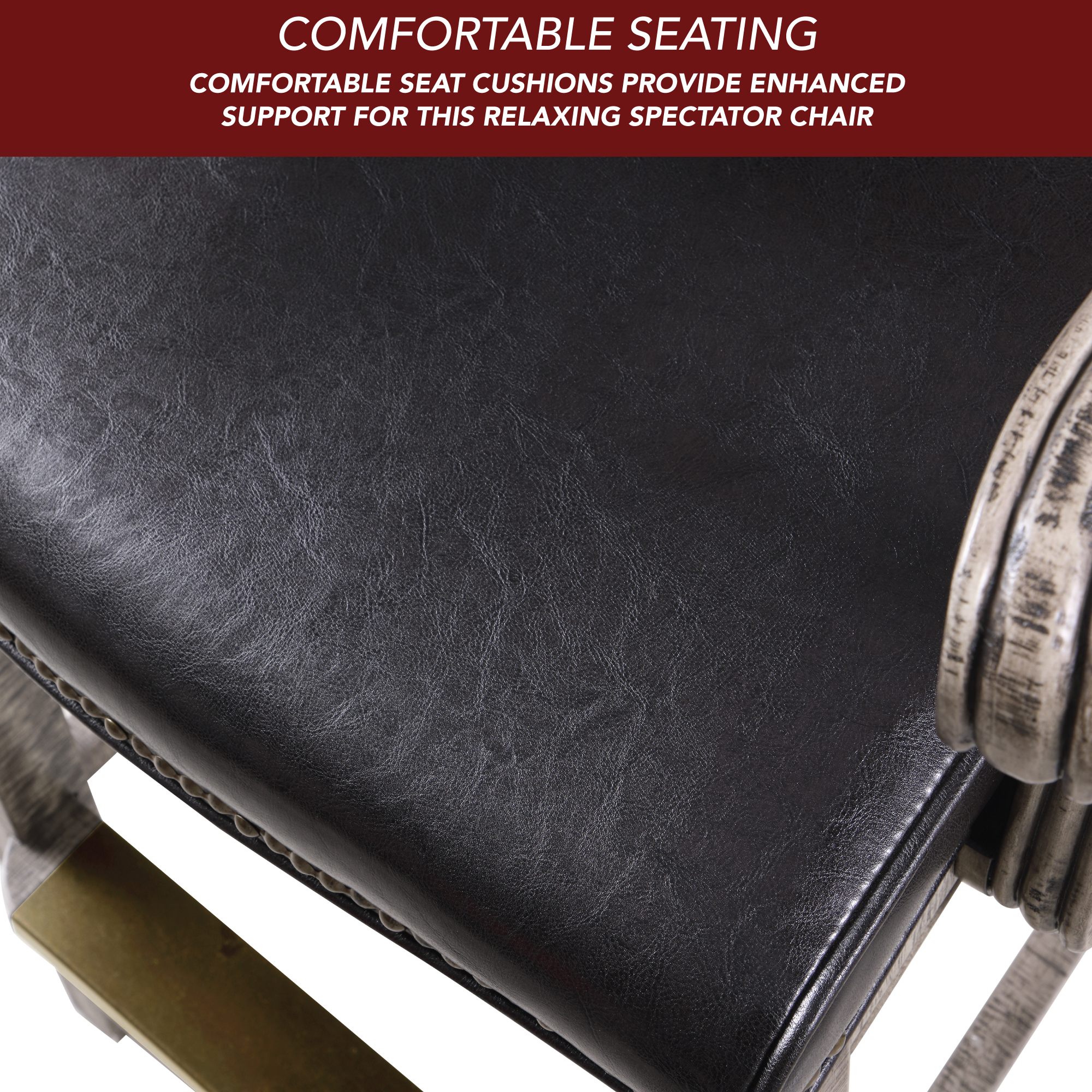 Montecito 29-in High Top Deluxe Spectator Chair - Rustic Gray | BG5023 image 3