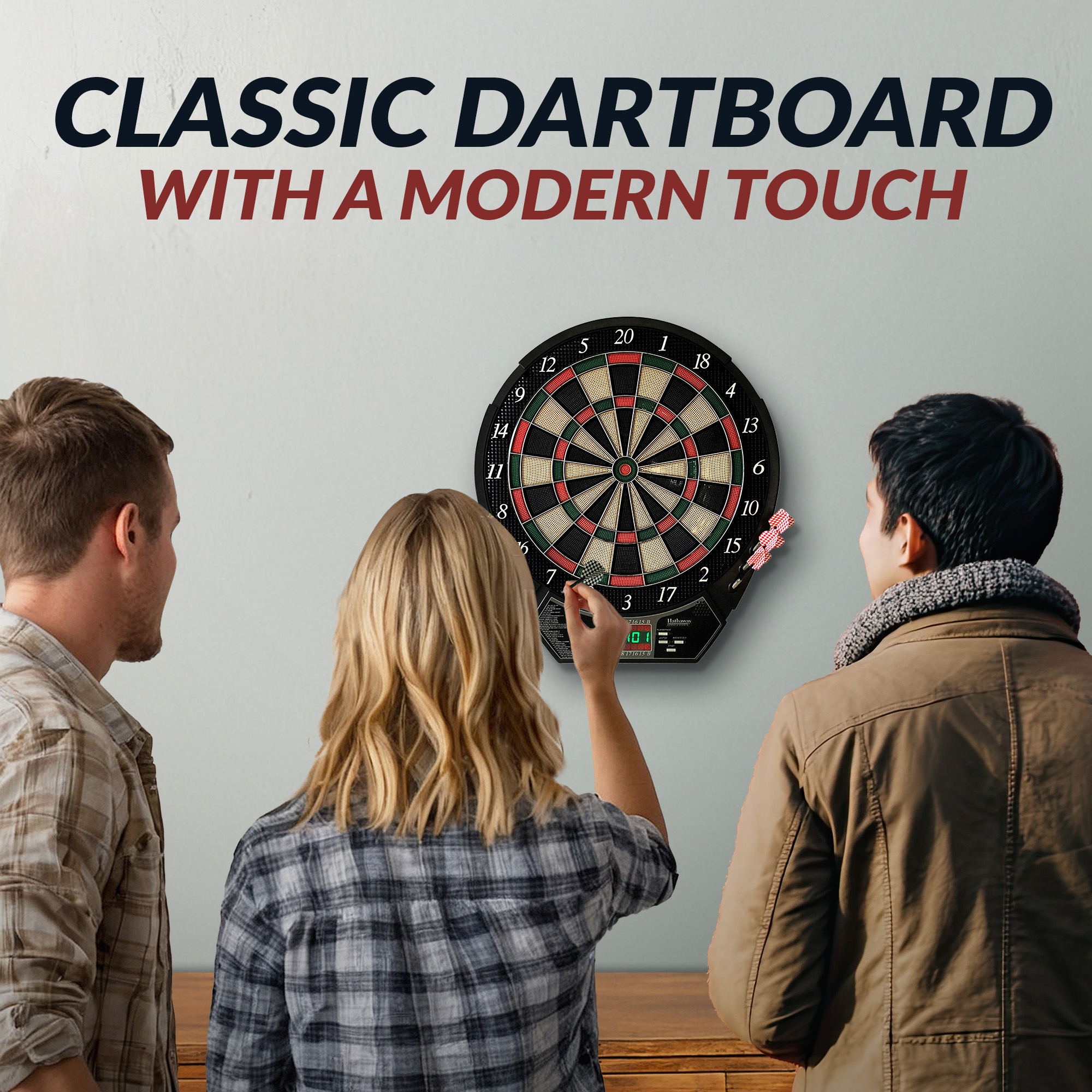 Magnum 15.5-in Electronic Dartboard - 20 Games - Soft Tip | BG1042D image 5