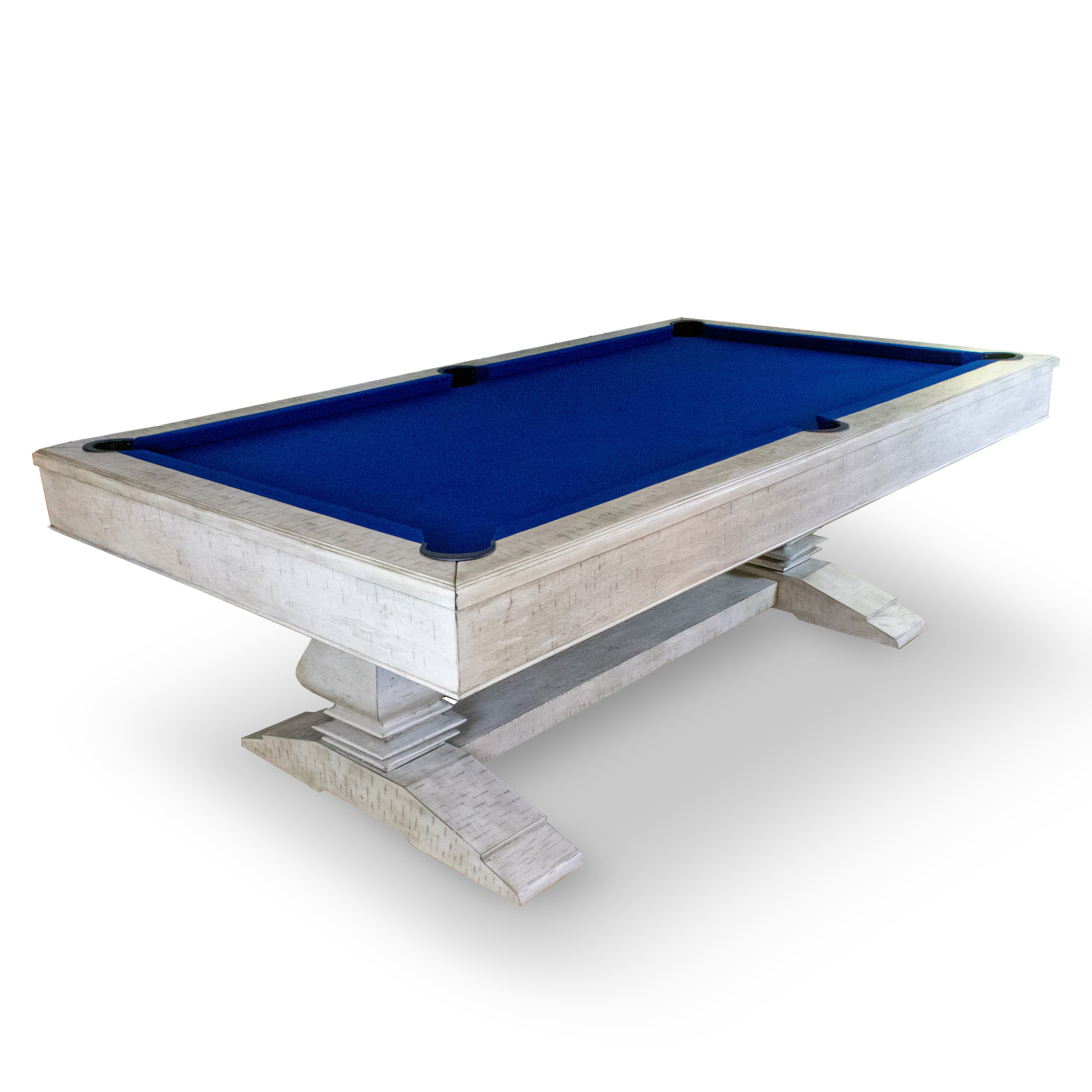 Montecito 8-ft Pool Table- Driftwood Finish with Blue Felt | BG5021 - product image