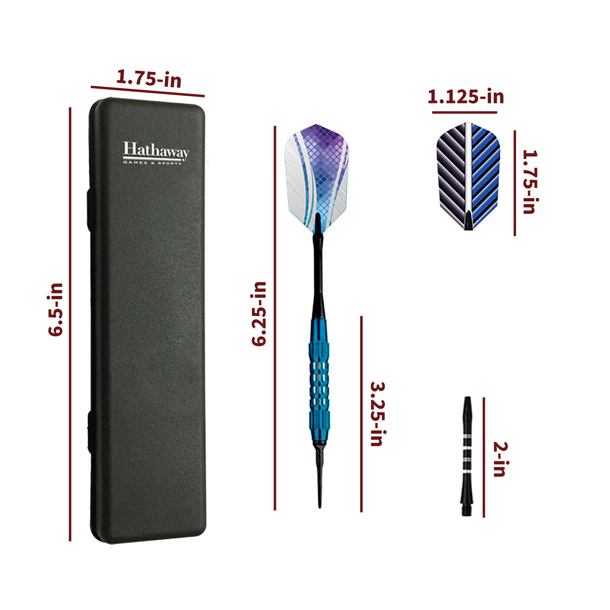 Galaxy Soft Tip Darts with Alloy-Plated Barrels - 3 Piece Set | BG1057 image 2