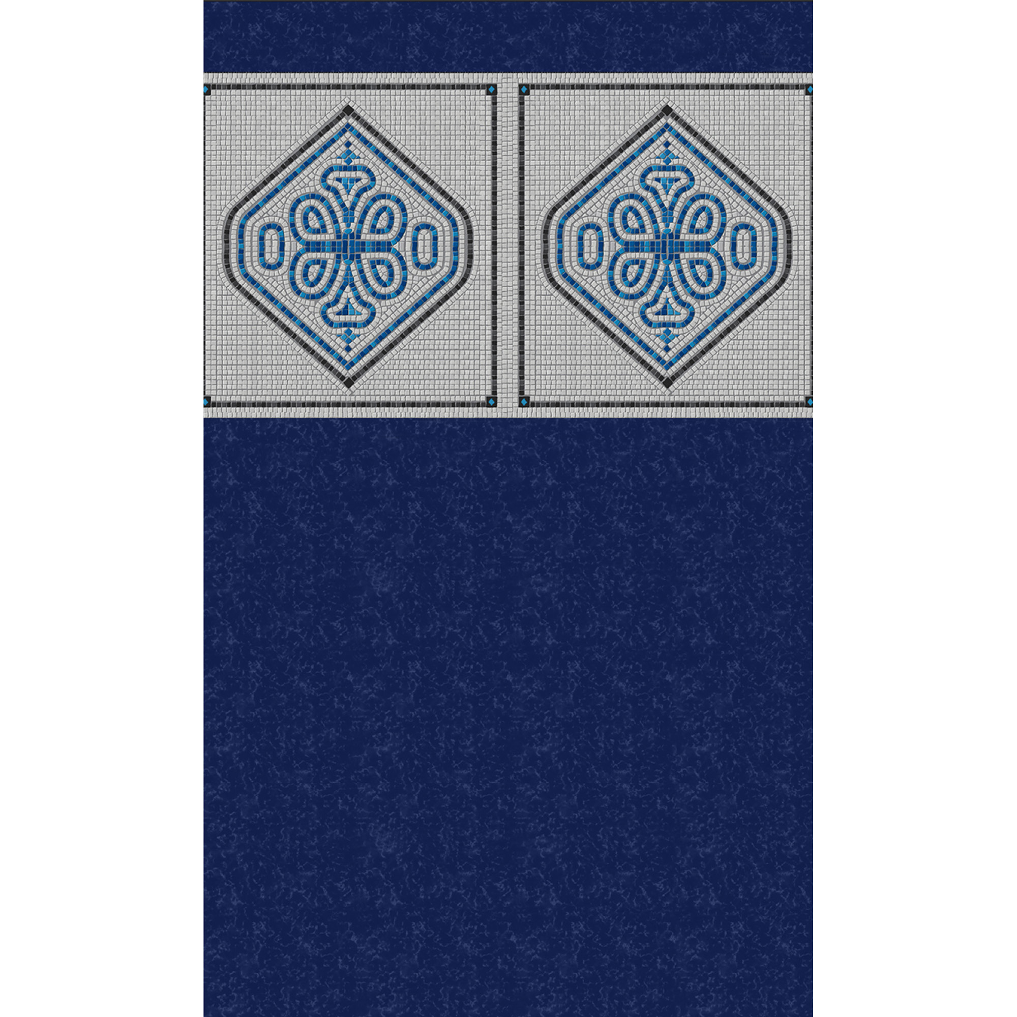 Mangalore Mosaic 21x41-ft Oval Heavy Gauge Unibead Liner - 52-in | NL327-40 - product image