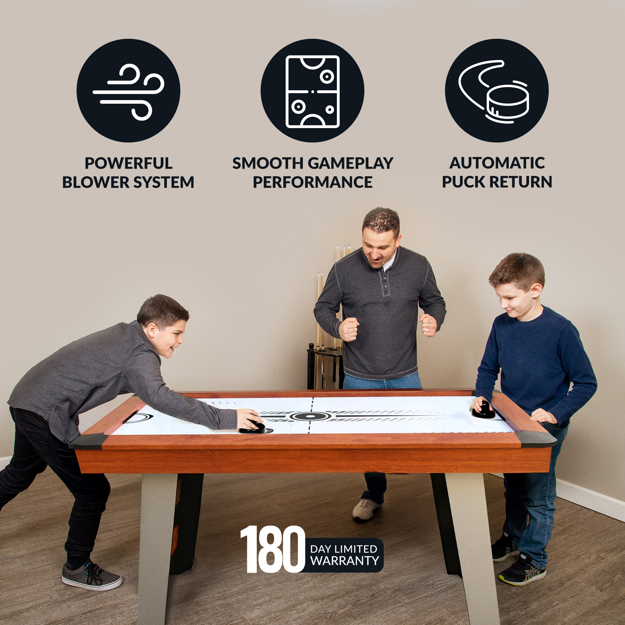 Dorsett 60-in Air Hockey Table with LED Scoring | BG50387 image 5