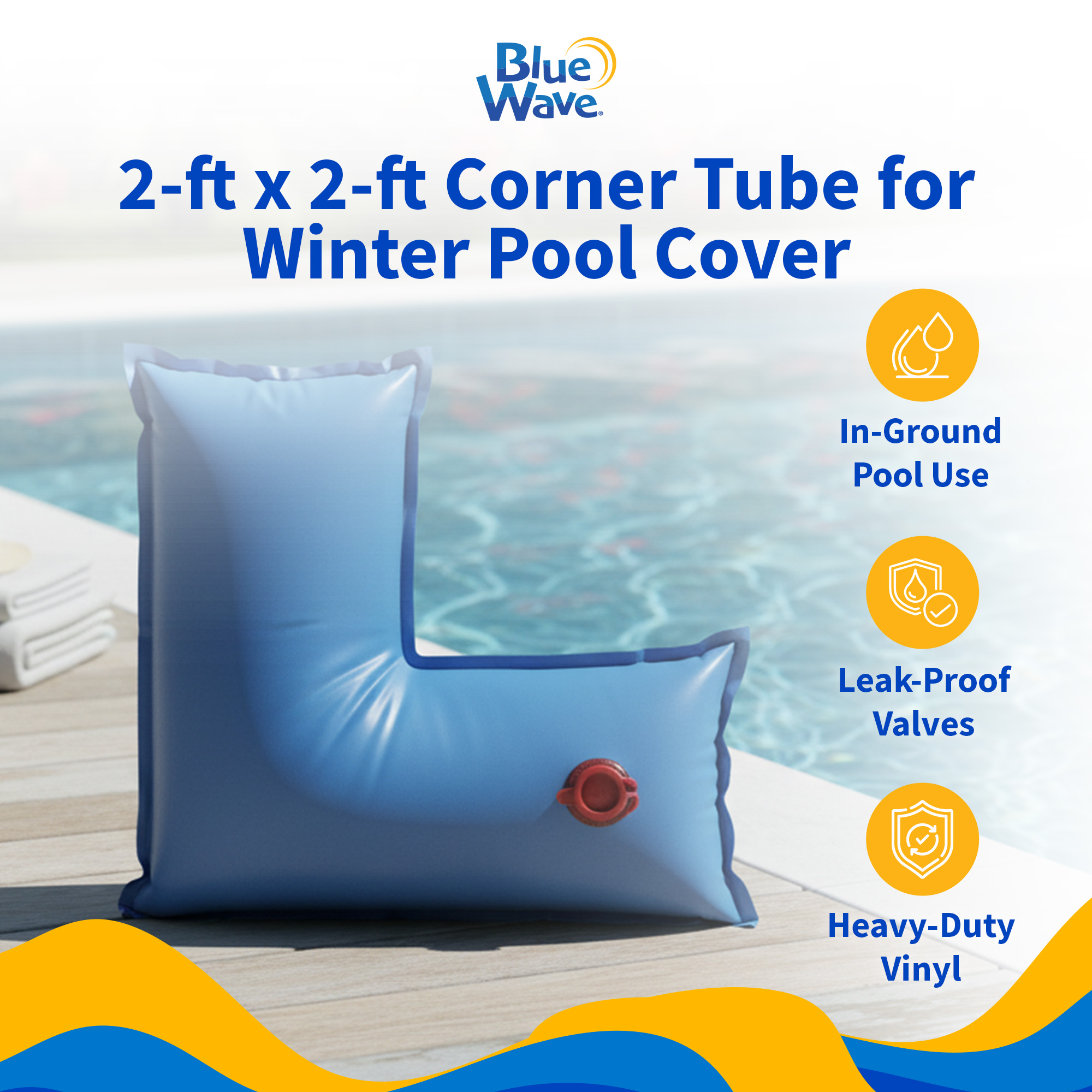 2-ft x 2-ft Corner Tube for Winter Pool Cover | NW130 image 2