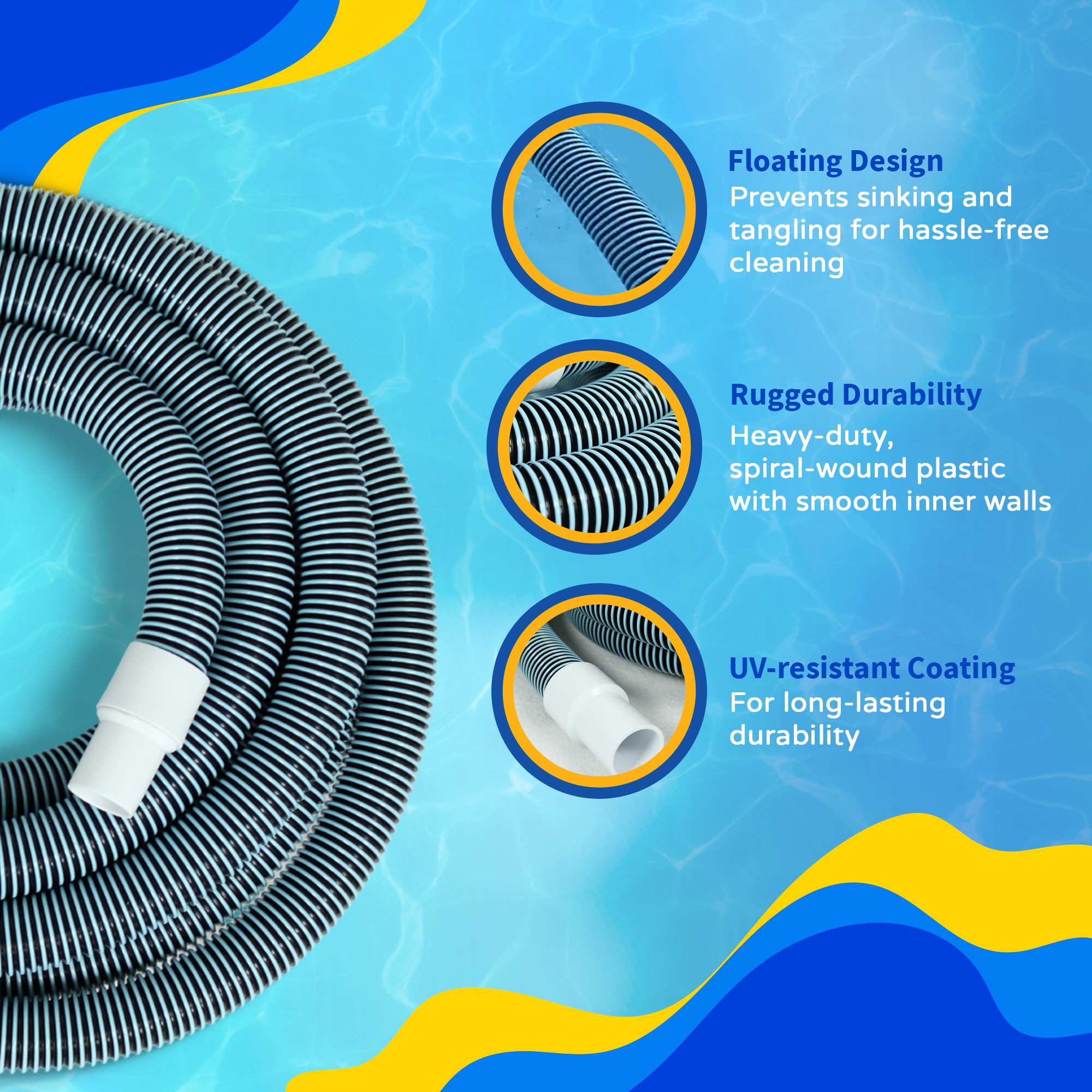 18-ft x 1.25-in Vac Hose for Above-Ground Pools | NA101 image 5