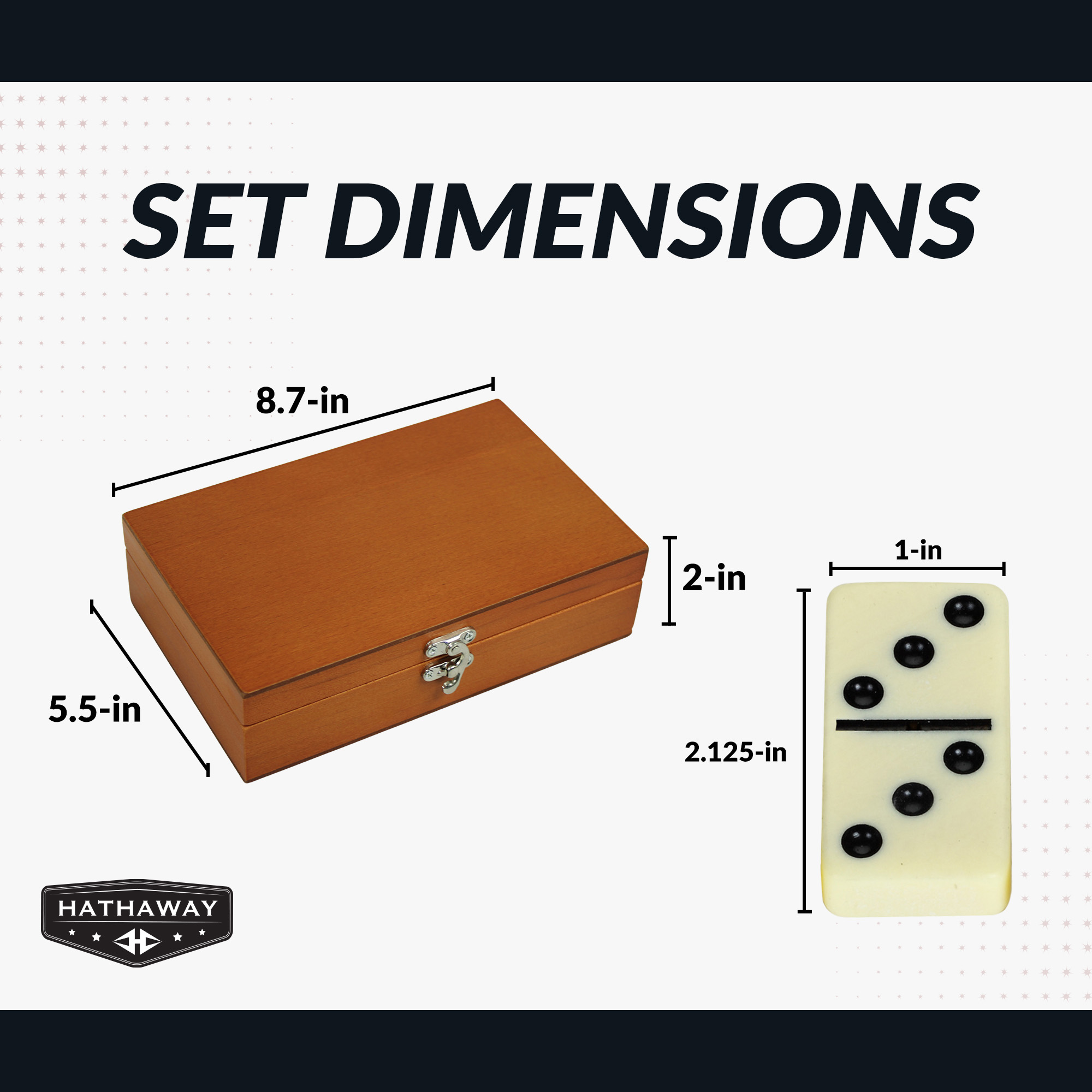 Premium Domino Set w/ Wooden Carry Case | BG2133 image 2