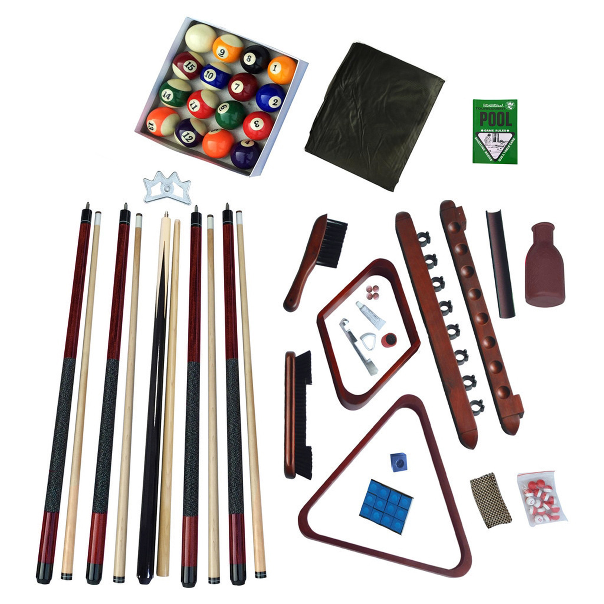 Deluxe Billiards Accessory Kit - Mahogany Finish | BG2540M - product image