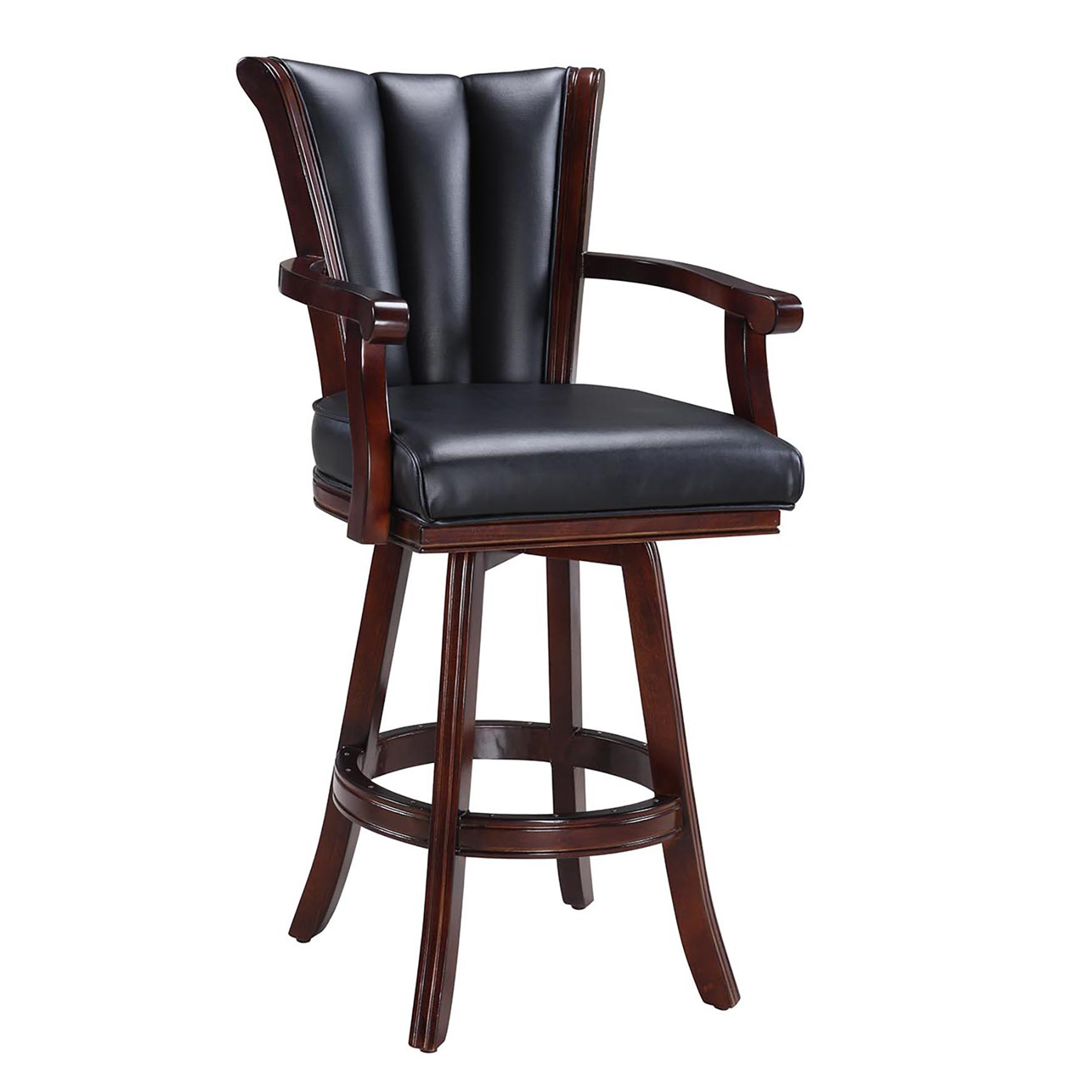 Avondale 29-in Swivel Bar Stool with Arm Rests - Mahogany Finish | BG2815 - product image