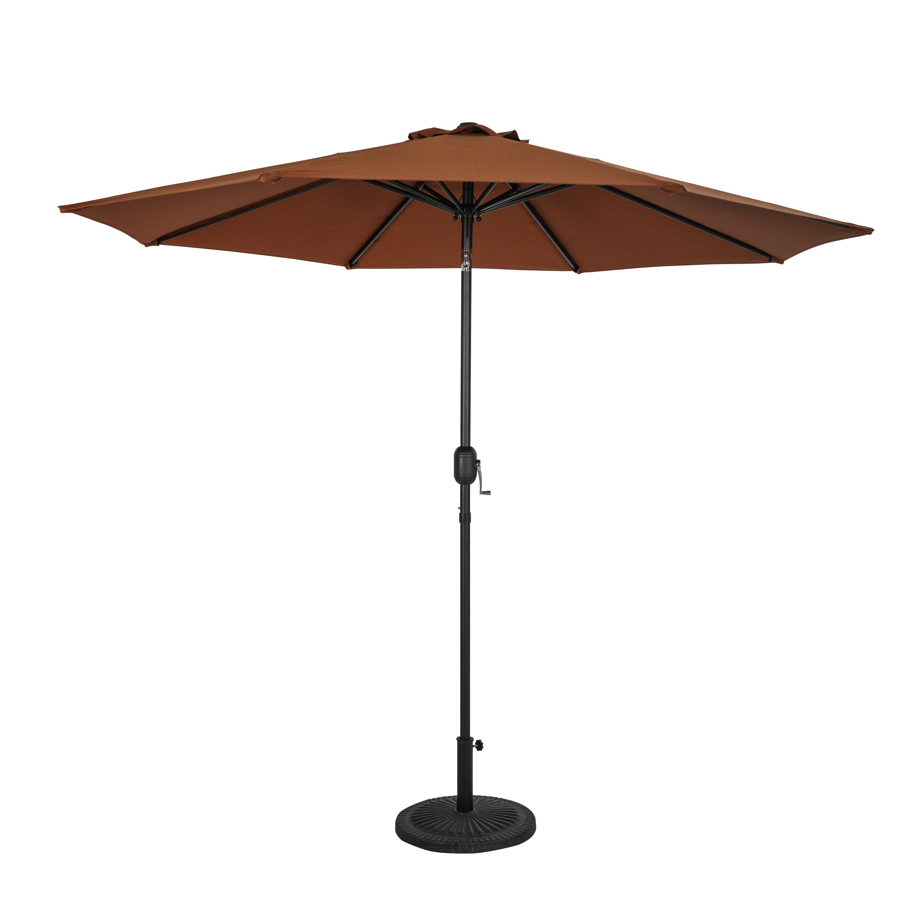 Trinidad 9-ft Octagon Market Umbrella - Coffee - Polyester Canopy | NU6833 - product image