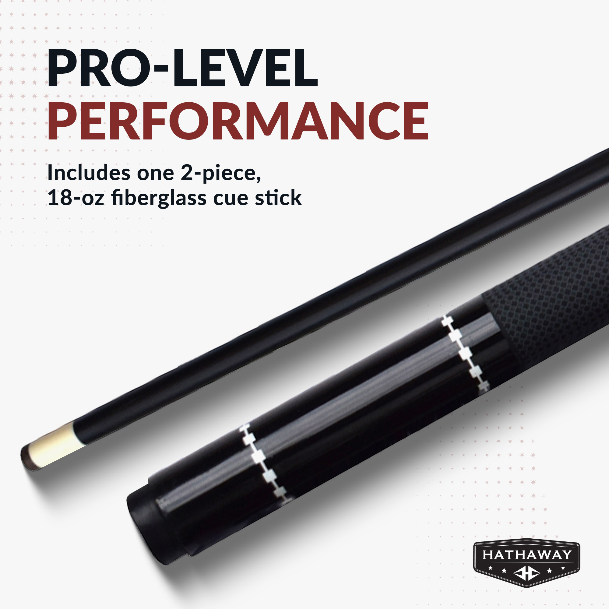 Conquest 58-in Cue Stick - Fiberglass - Black | BG2561BK image 6