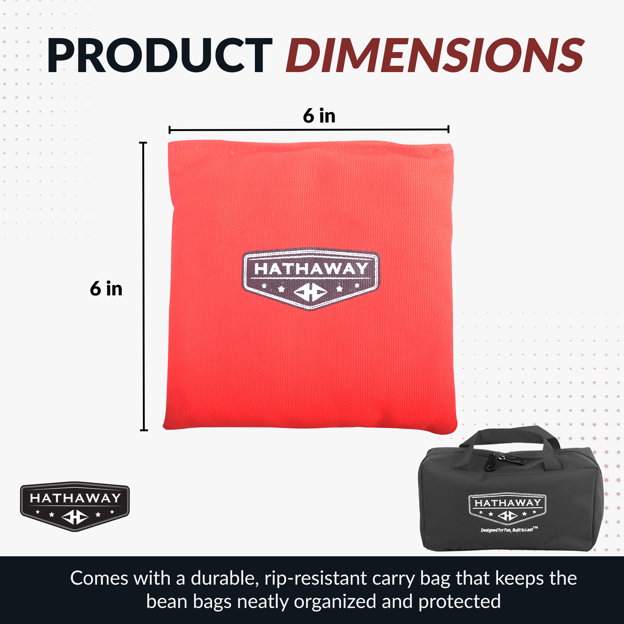 Regulation Cornhole Bag Set with Included Case – Red/Blue | BG5039 image 3