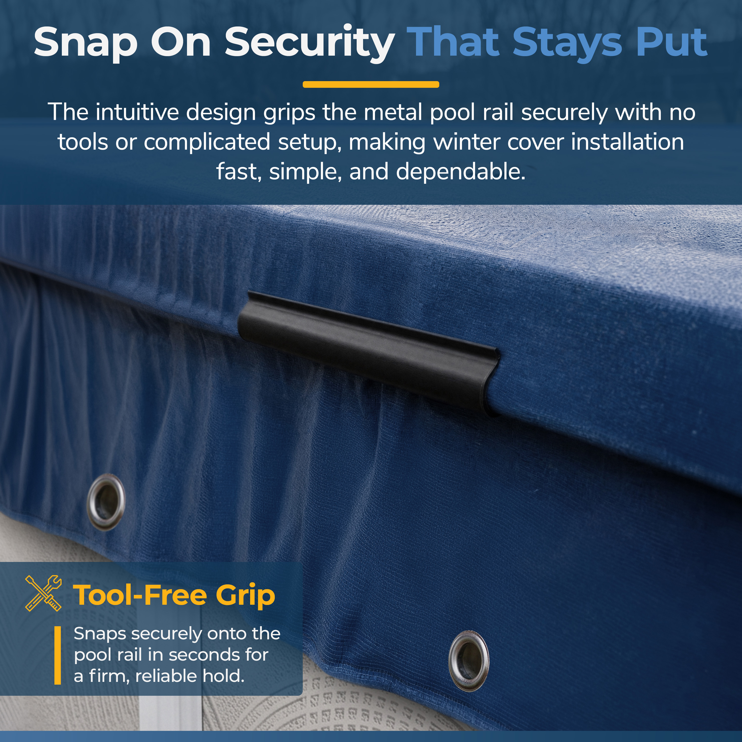 Cover Clips for Above Ground Pool Cover - 10 Pack | NW135-2 image 3