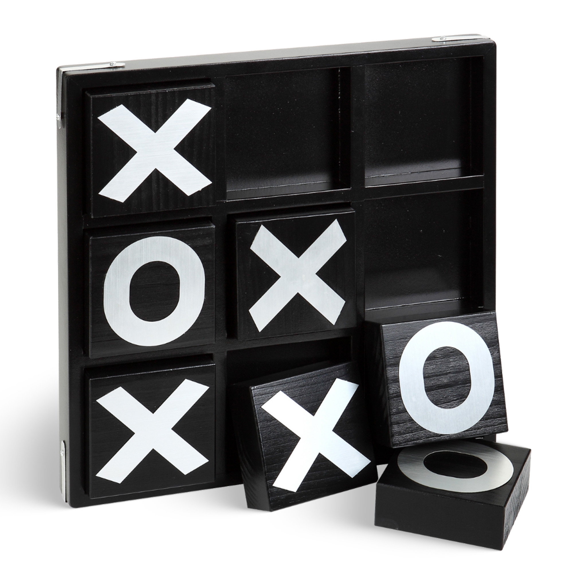 Vintage 14-in Wooden Board Tic-Tac-Toe Set | BG3149 image 2