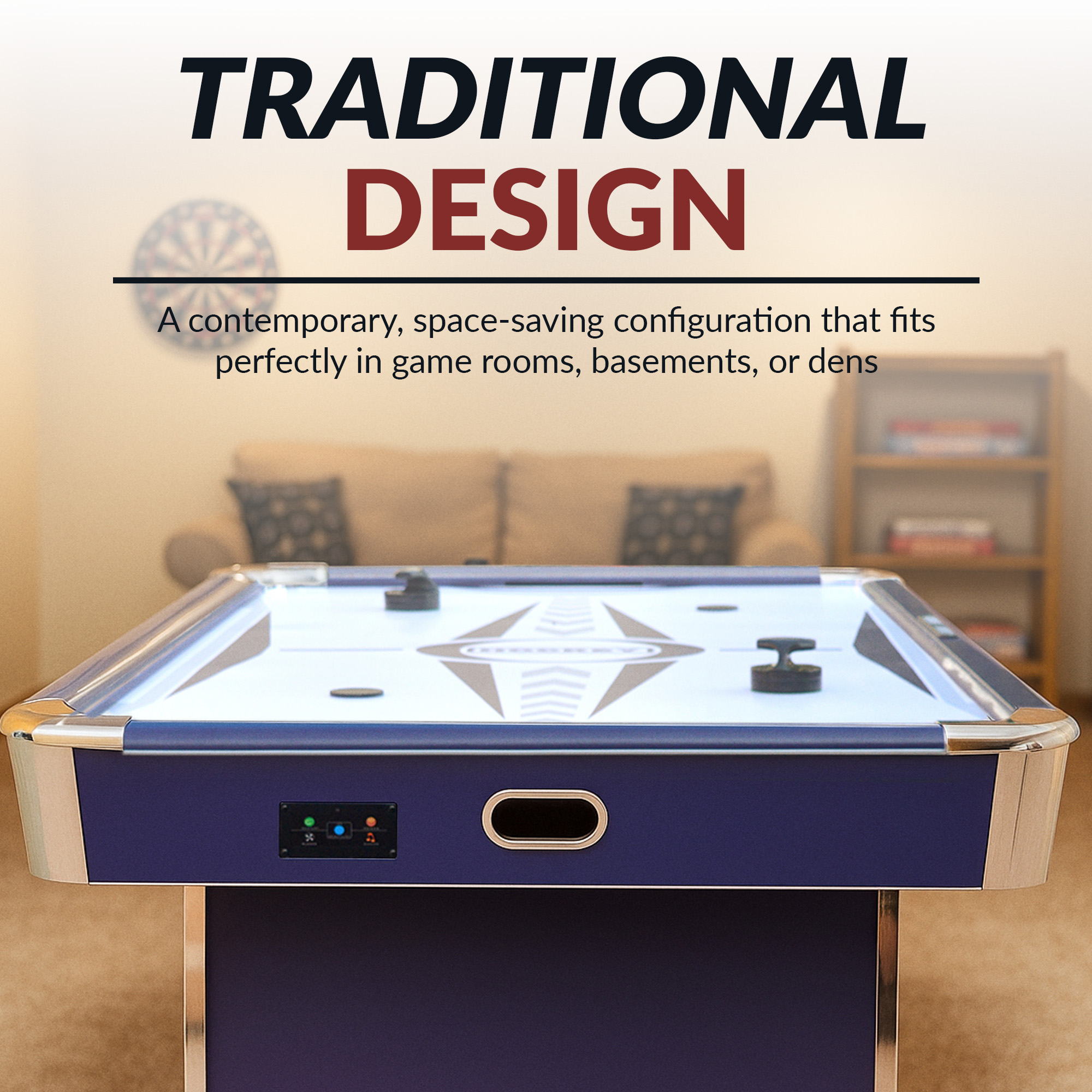 Phantom II 90-in Air Hockey Table with LED Scoring and Lights | BG50389 image 8