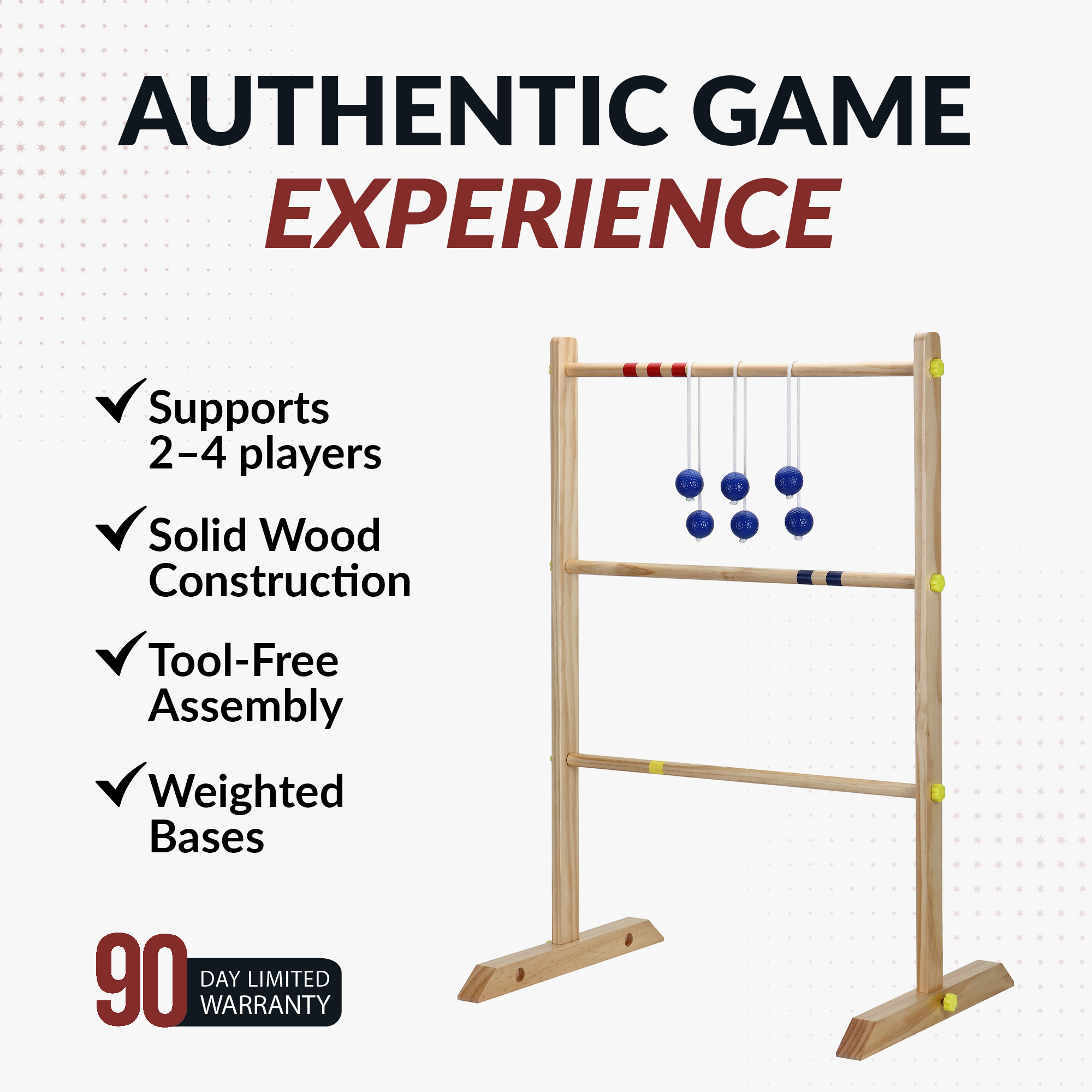 Solid Wood Ladder Toss Game Set | BG3145 image 5