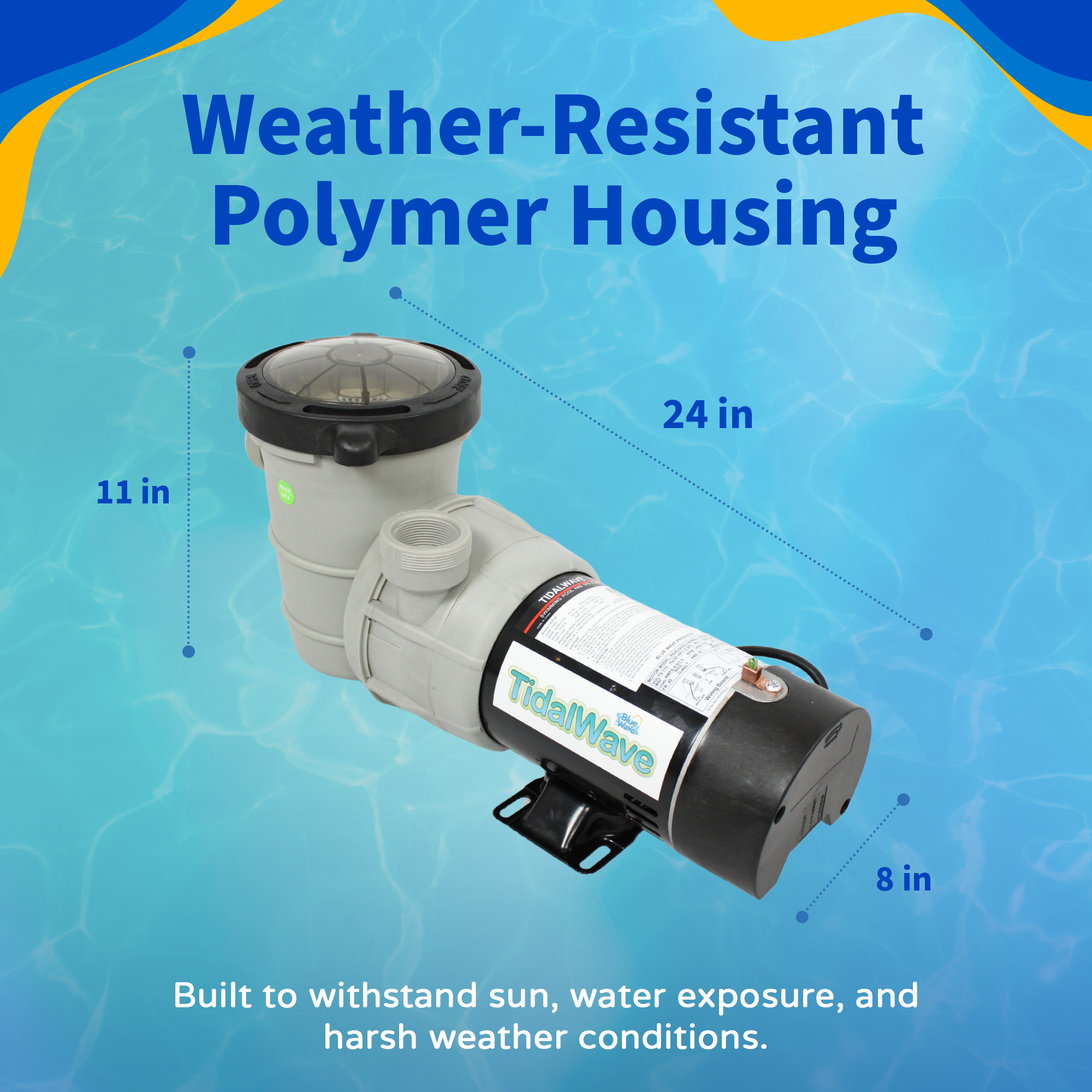 Tidal Wave® Maxi II 1.5HP Above Ground Dual Speed Pool Pump | NE6183 image 4
