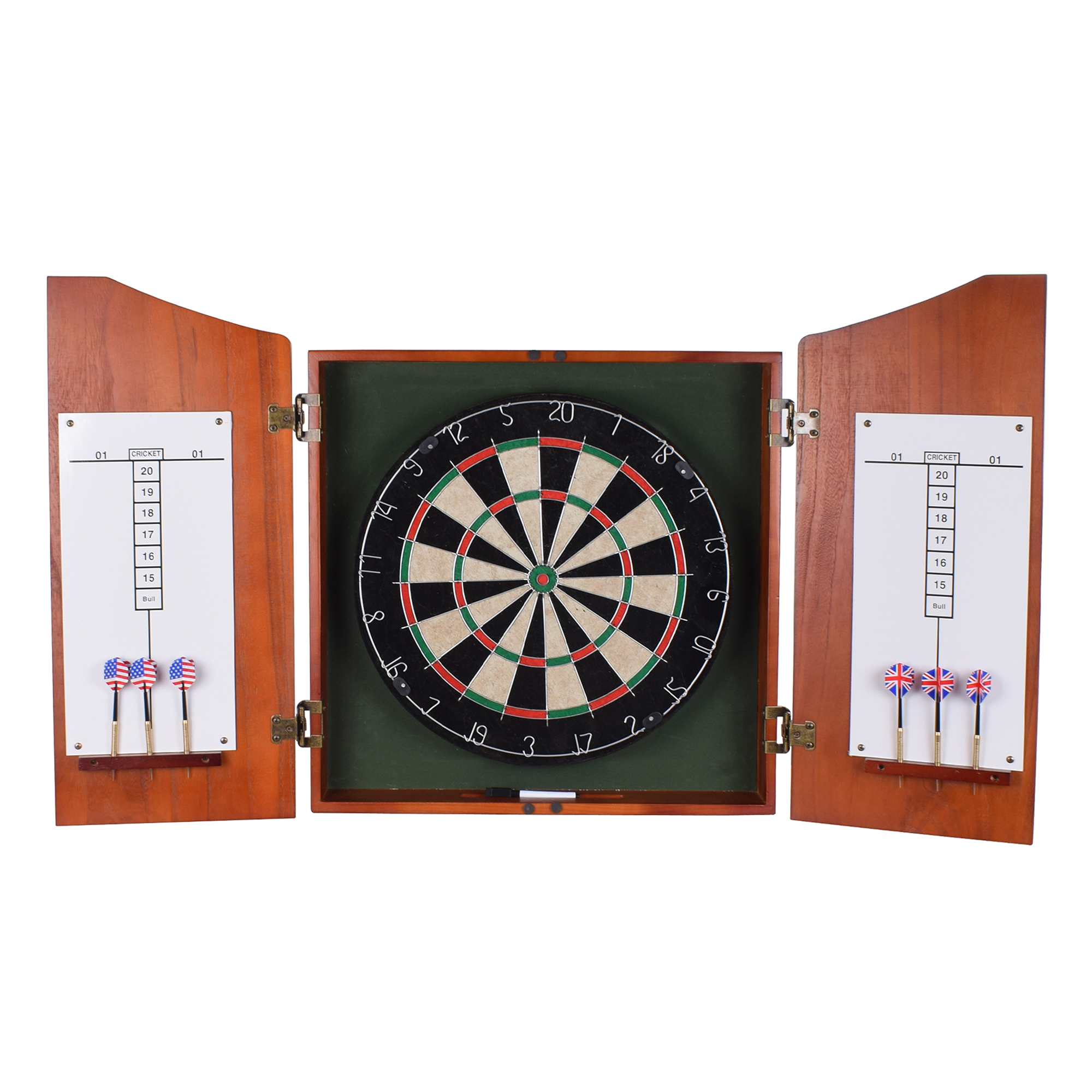 Centerpoint Bristle Dartboard and Solid Wood Cabinet - Dark Cherry Finish | BG1041CH