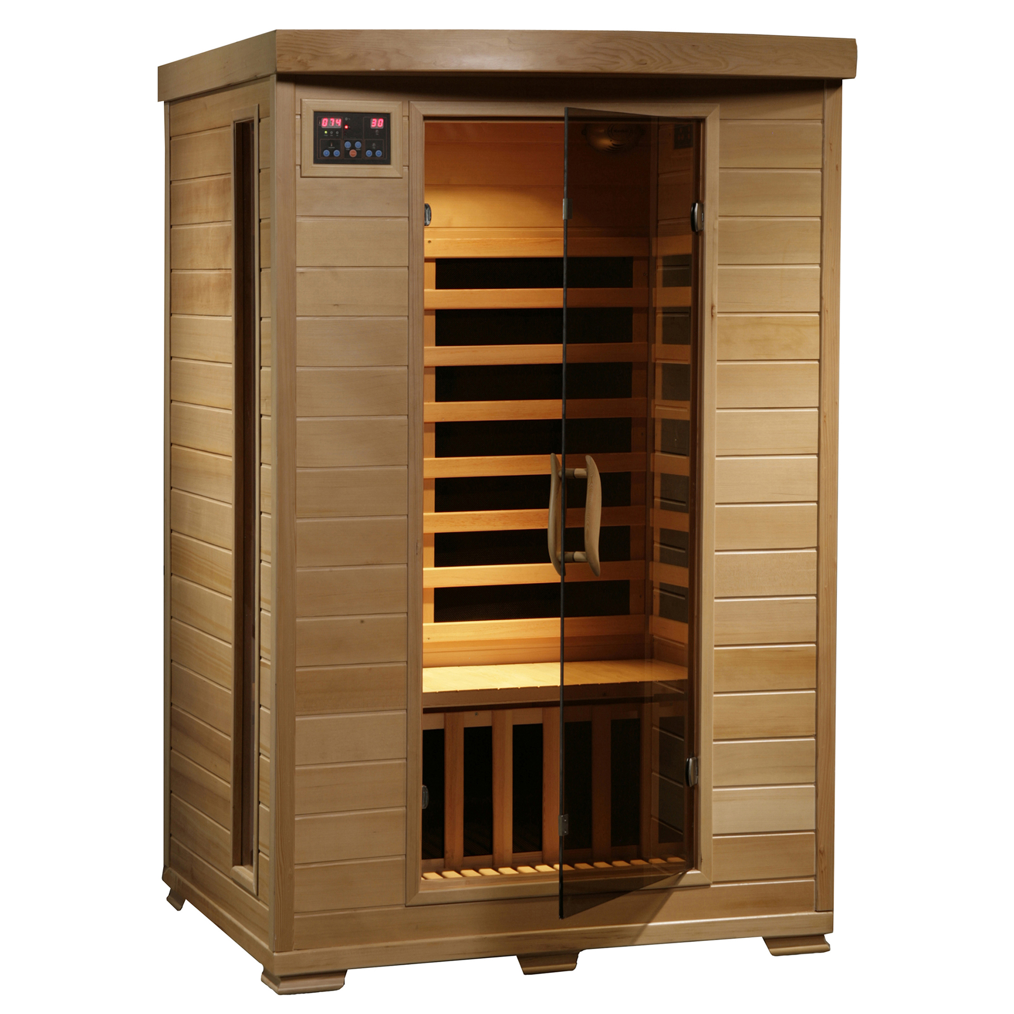 Coronado 2-Person Hemlock Deluxe Infrared Sauna with 6 Carbon Heaters | SA2409 - product image