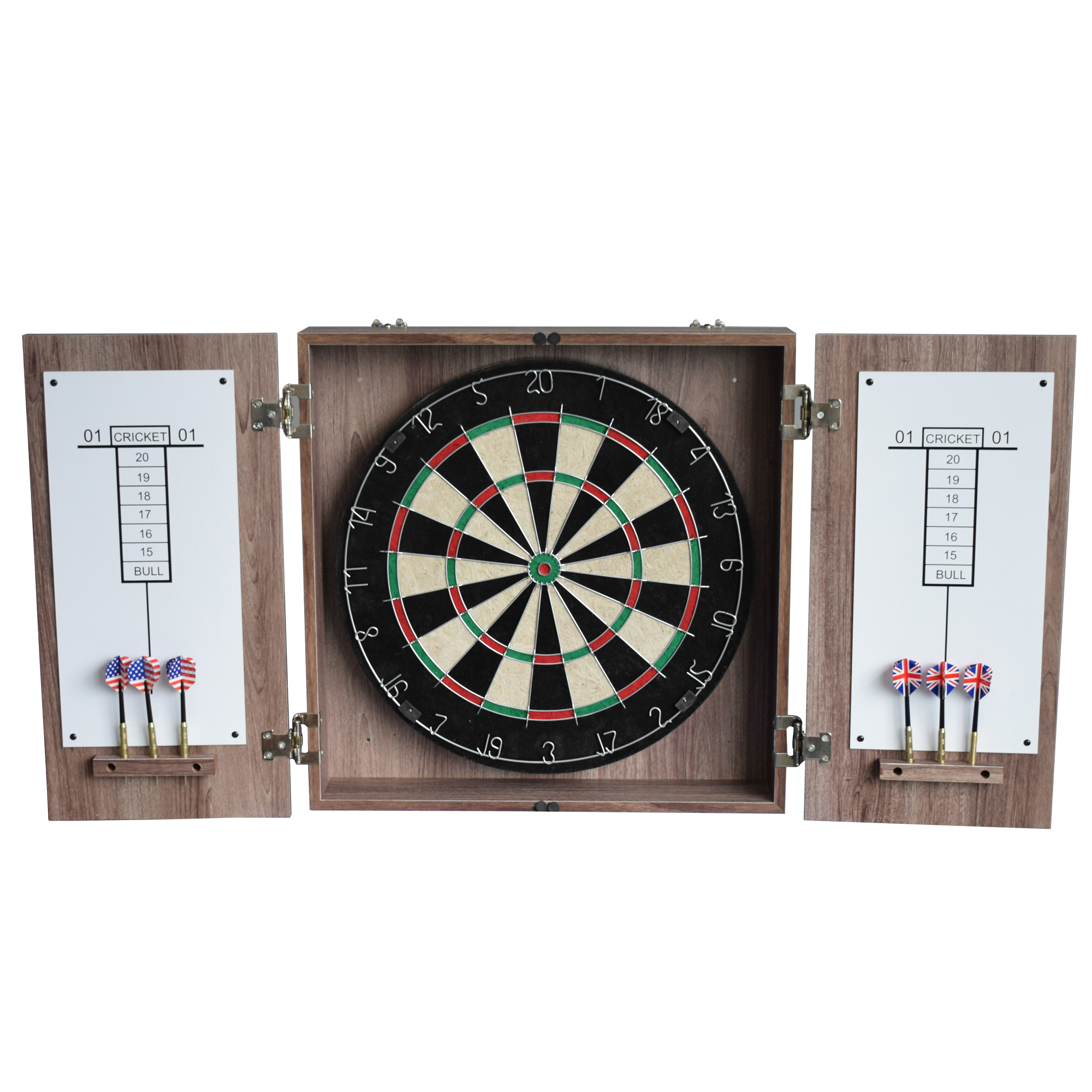 Winchester Bristle Dartboard and Cabinet Set - Driftwood Finish | BG1044-DWD - product image