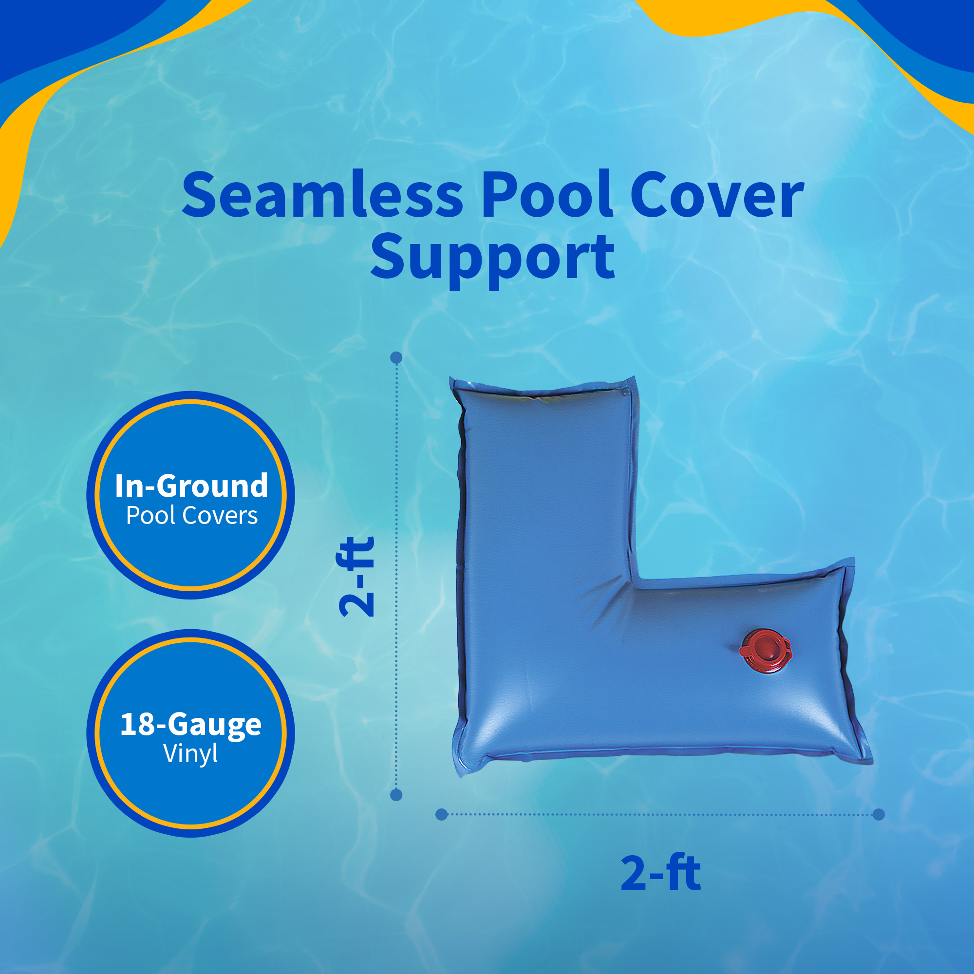 2-ft x 2-ft Corner Tube for Winter Pool Cover | NW130 image 3