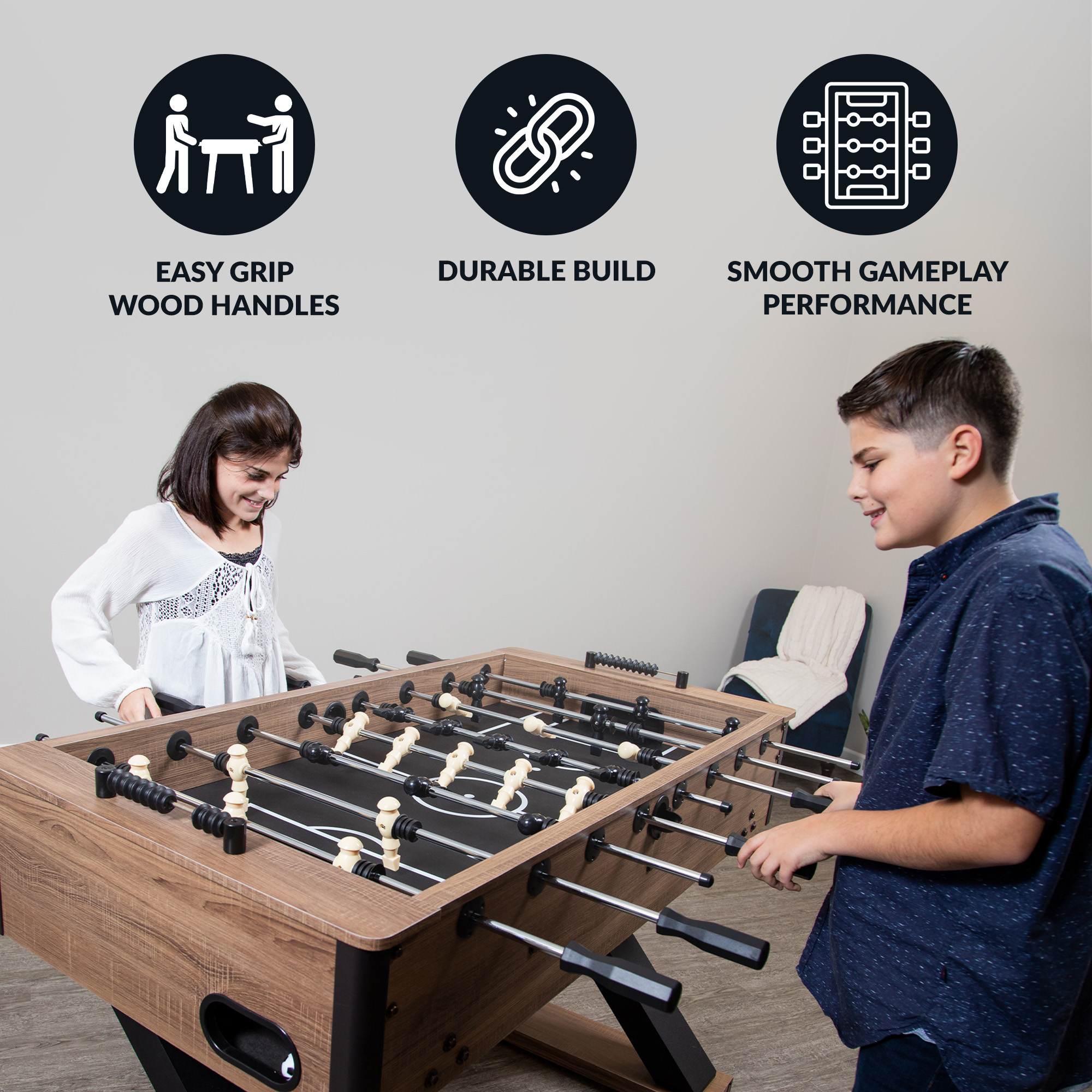 Excalibur 54-in Foosball Table - Driftwood | BG5030 image 5
