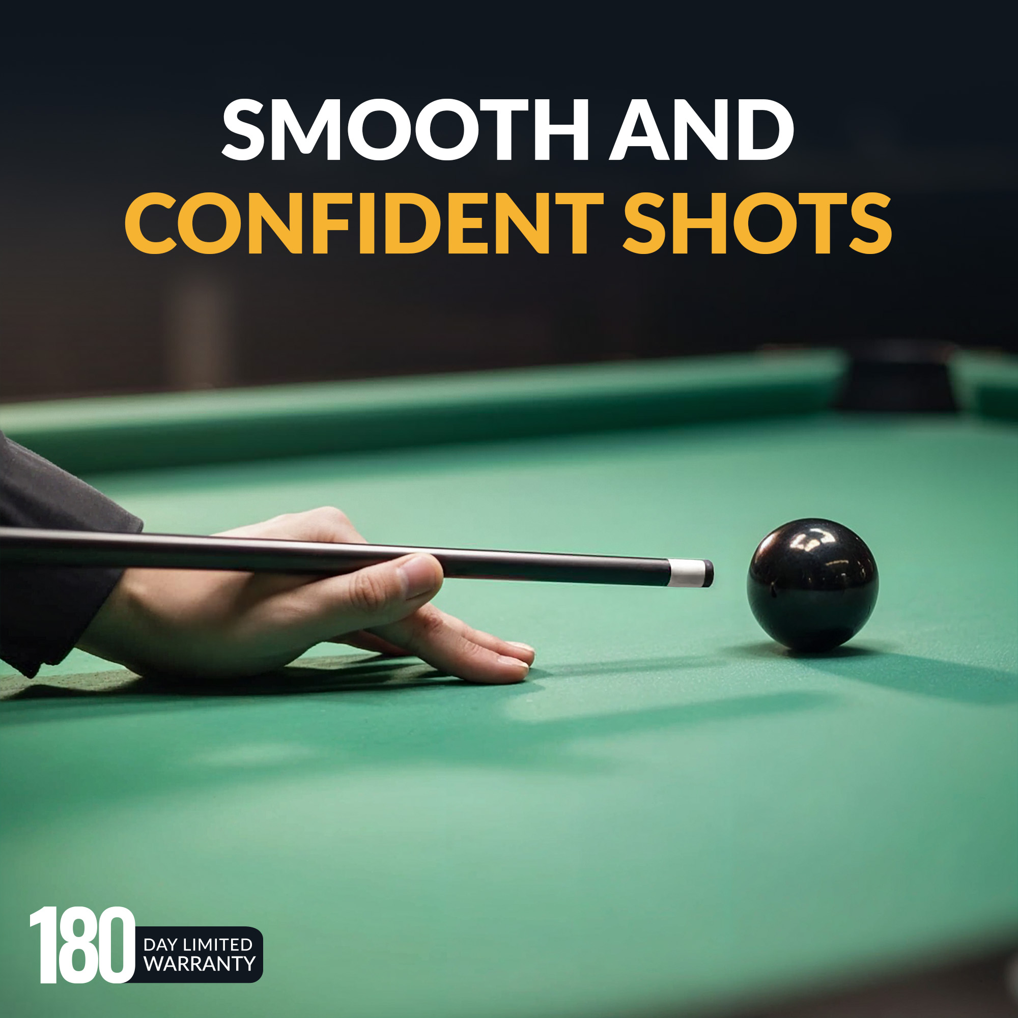 Conquest 58-in Cue Stick - Fiberglass - Black | BG2561BK image 3