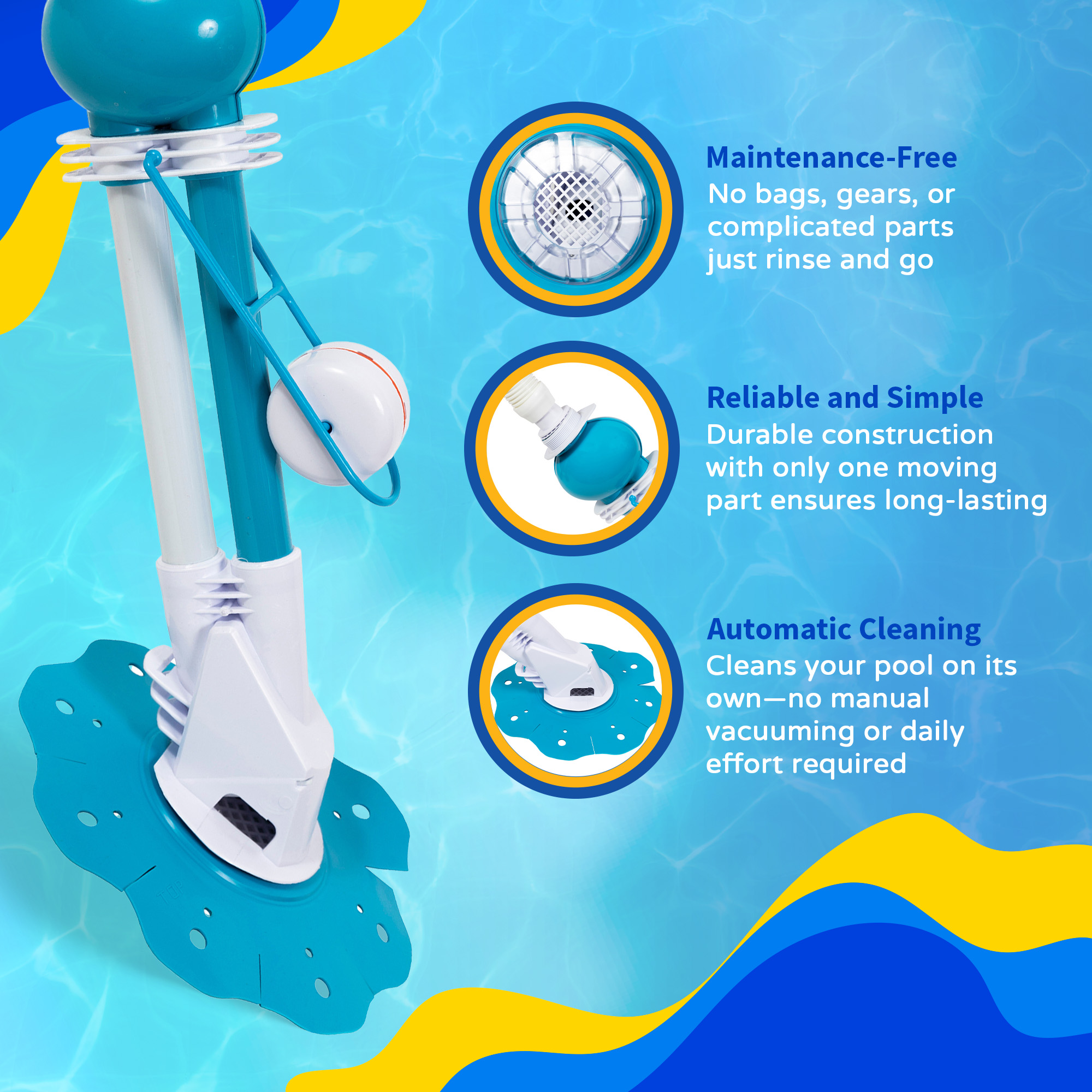 HurriClean Automatic Above Ground Pool Cleaner | NE4375 image 6