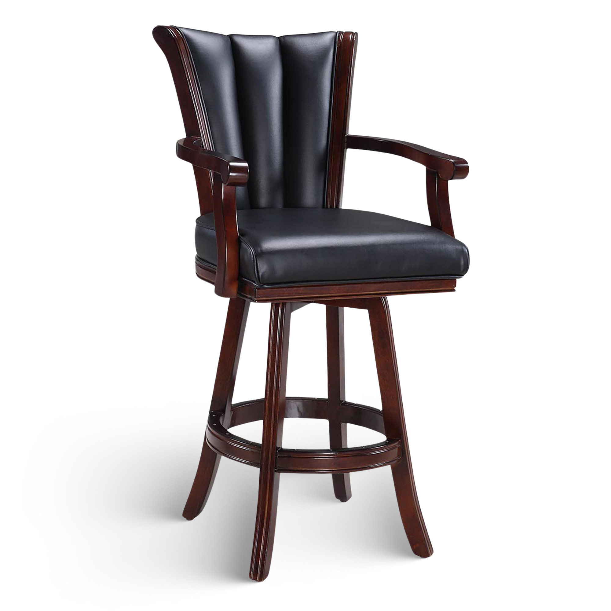 Avondale 29-in Swivel Bar Stool with Arm Rests - Mahogany Finish | BG2815 image 2