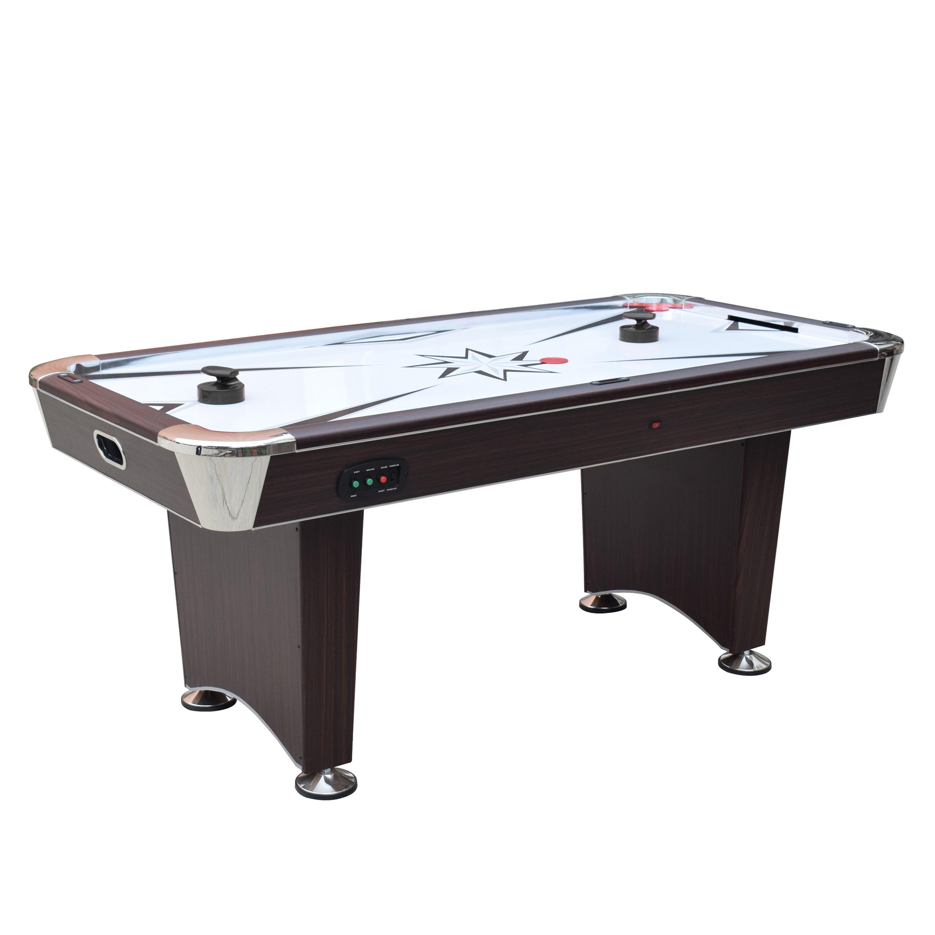 Midtown II 6-ft Air Hockey Table with LED Scoring - Dark Cherry Finish | BG50388