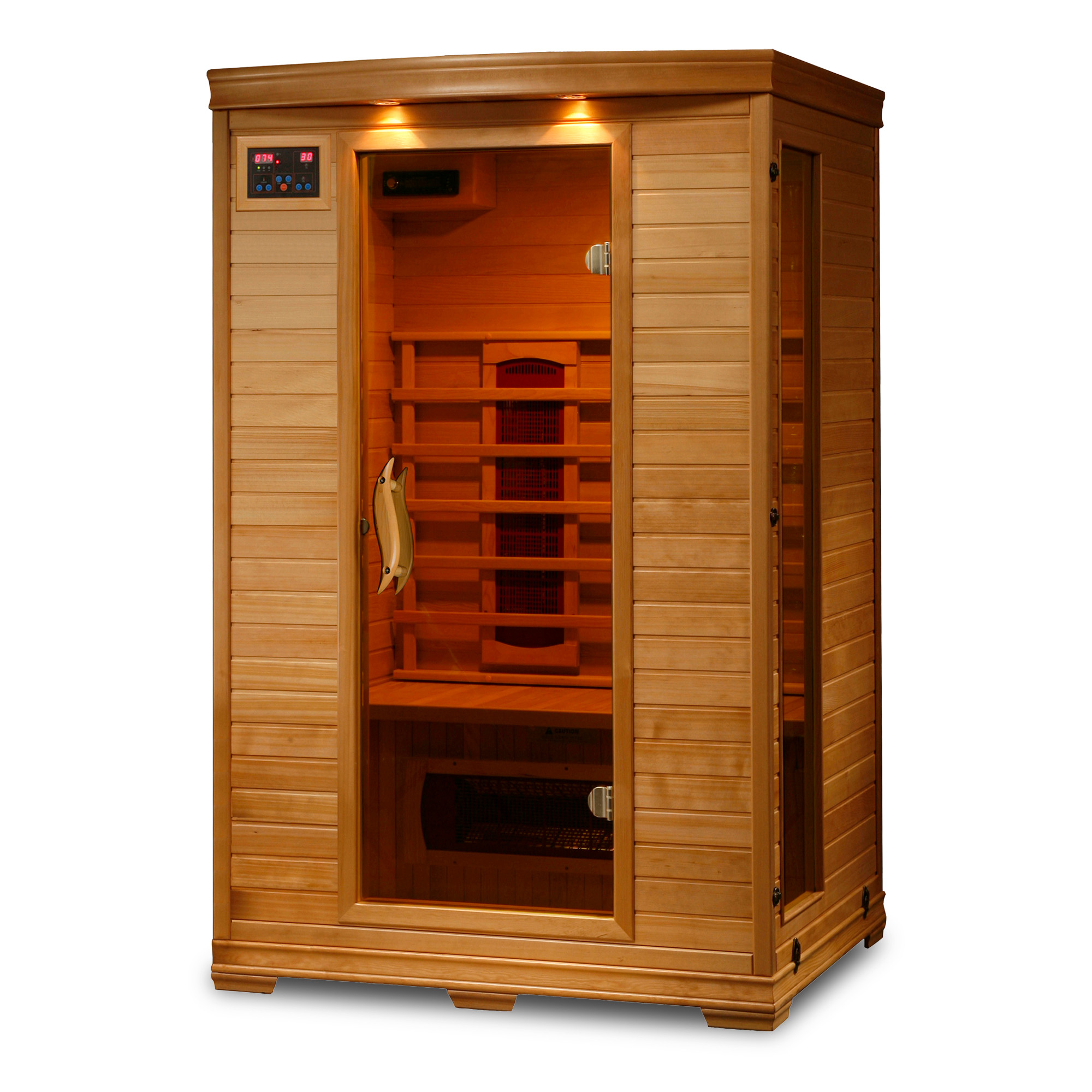 Coronado 2-Person Hemlock Infrared Sauna with 5 Ceramic Heaters | SA2406 image 2