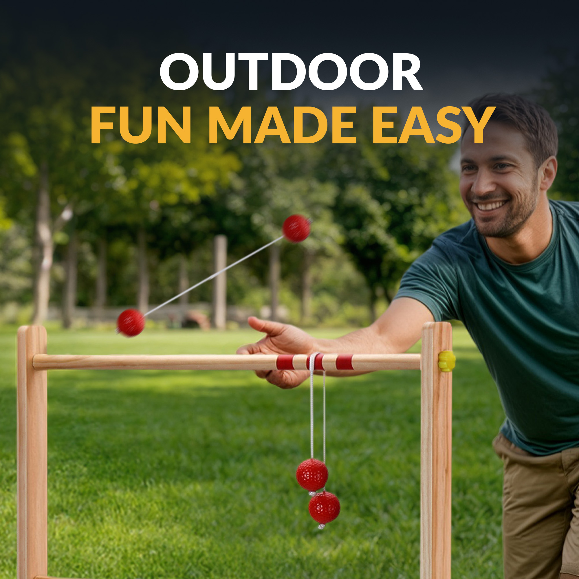 Solid Wood Ladder Toss Game Set | BG3145 image 6