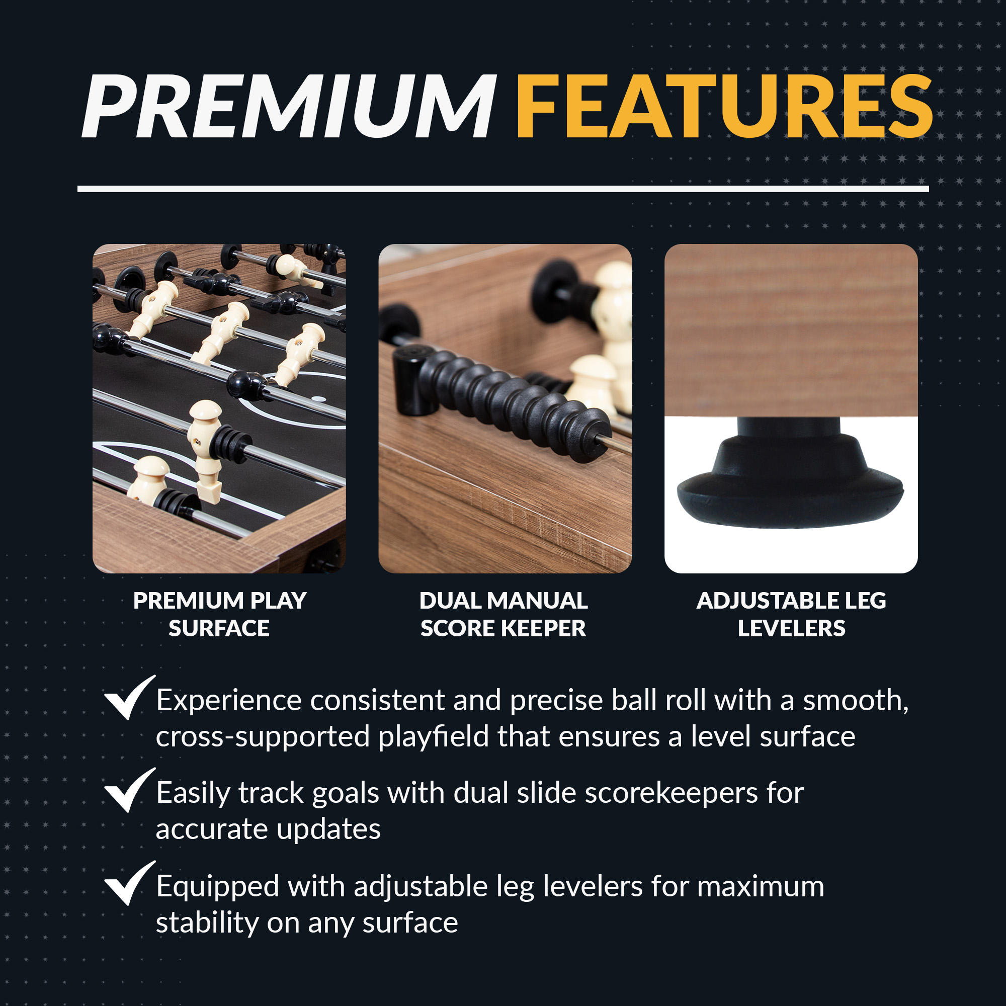 Excalibur 54-in Foosball Table - Driftwood | BG5030 image 6