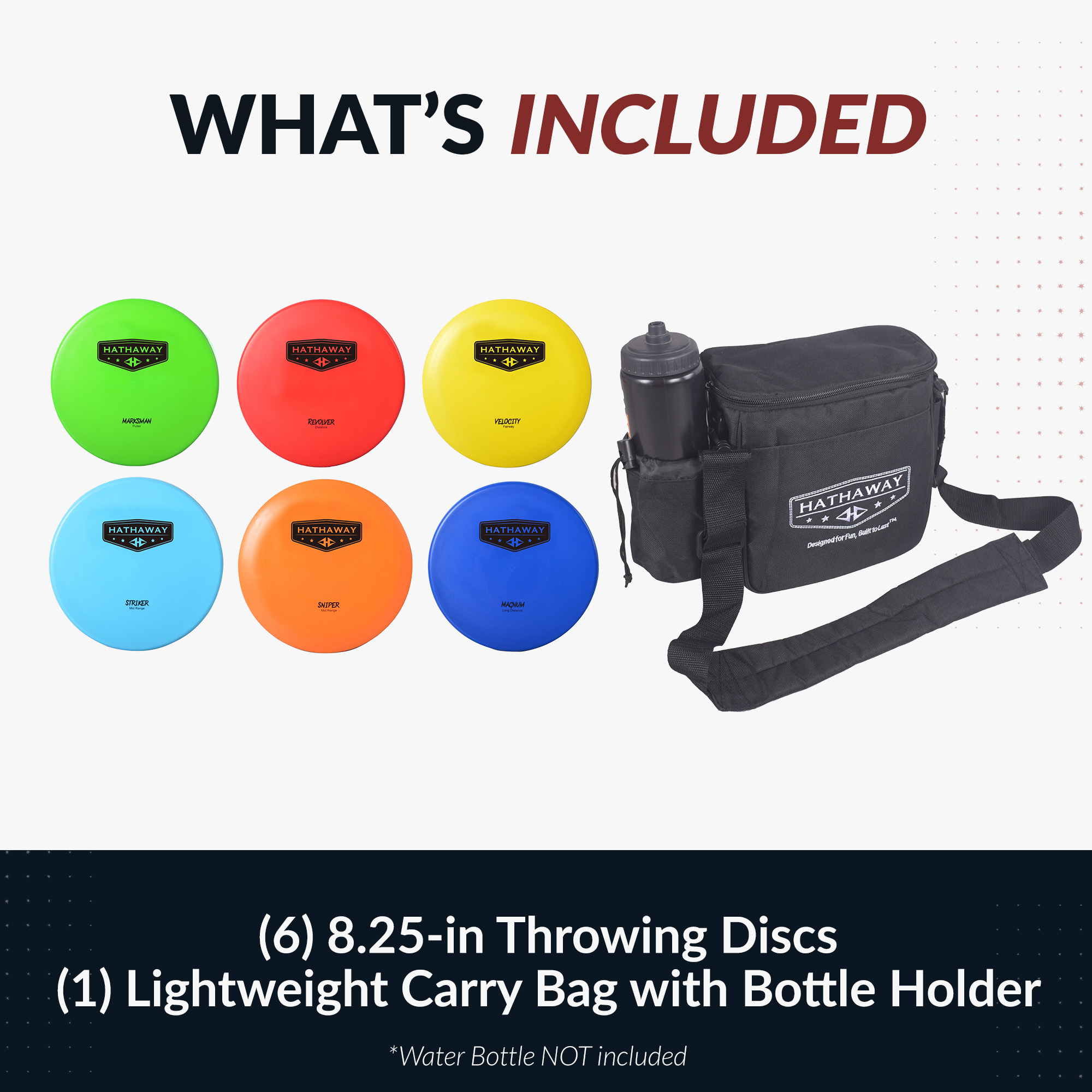 Disc Golf Starter Set with 6 Discs and Case - 150 – 170-gram, 8.25-in | BG5038 image 7