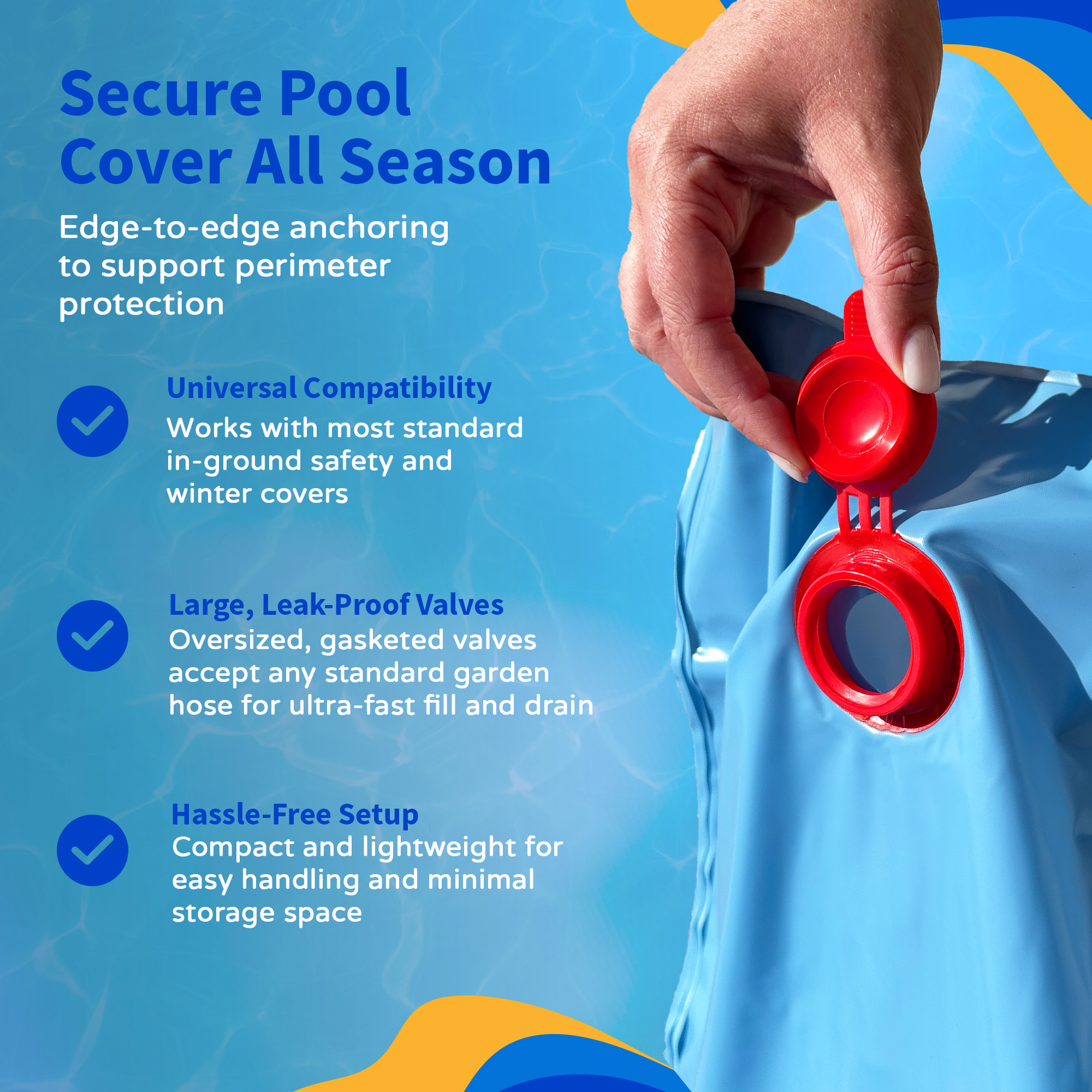 2-ft x 2-ft Corner Tube for Winter Pool Cover | NW130 image 7