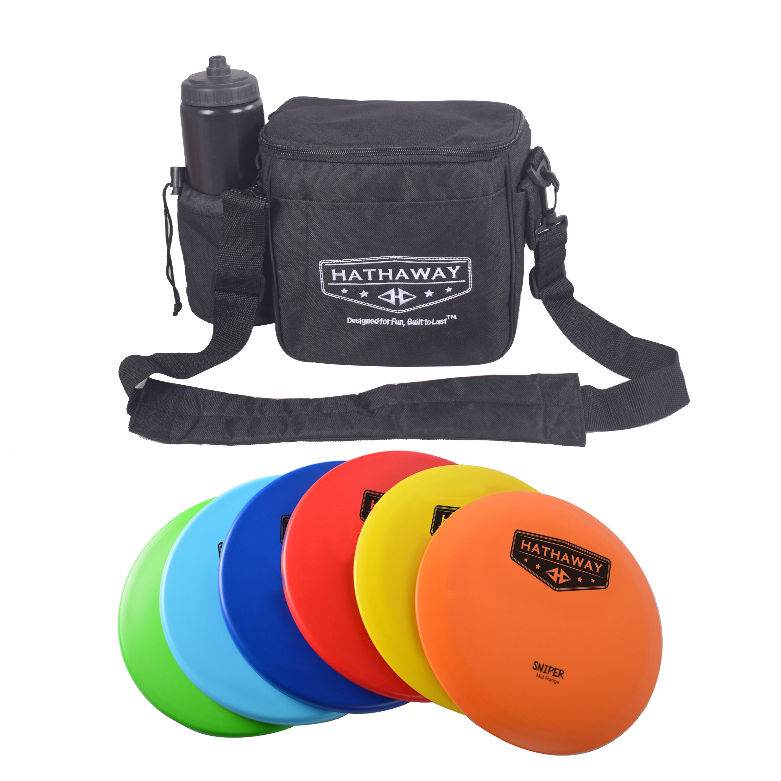 Disc Golf Starter Set with 6 Discs and Case - 150 – 170-gram, 8.25-in | BG5038