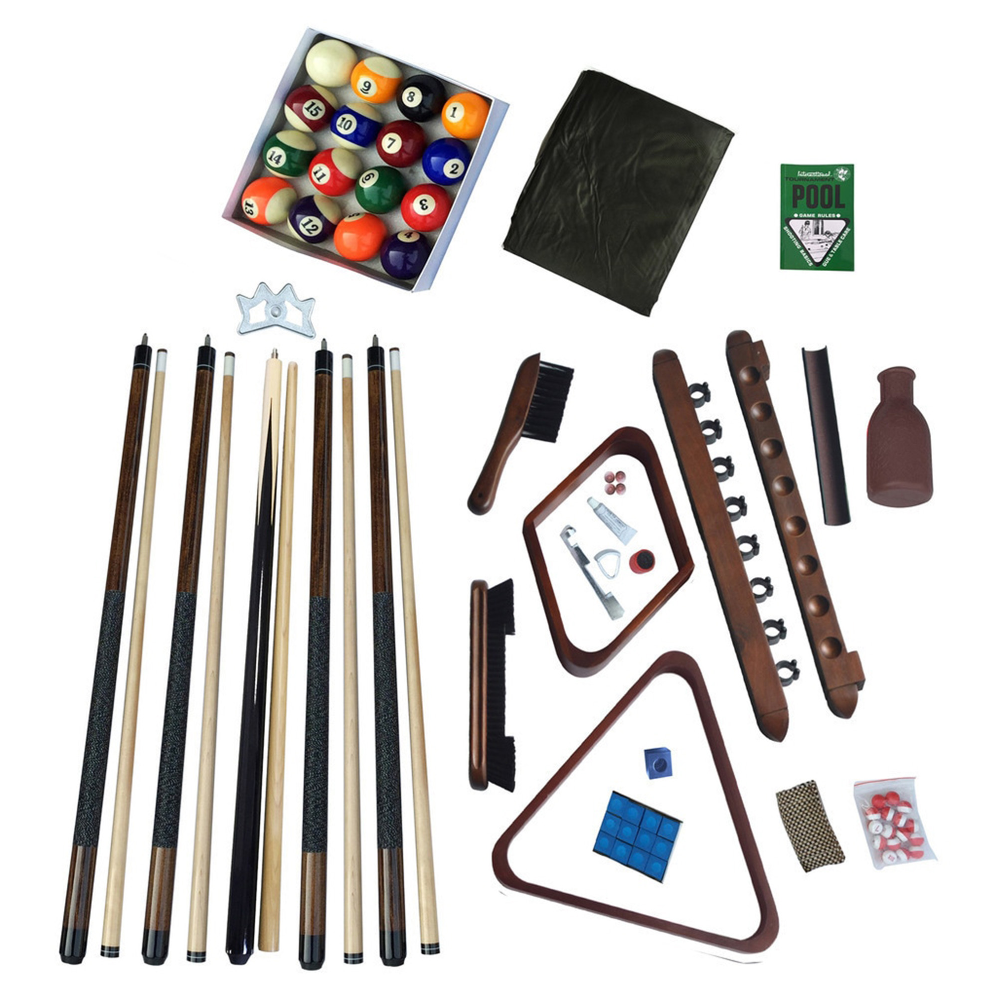 Deluxe Billiards Accessory Kit - Walnut Finish | BG2540W - product image