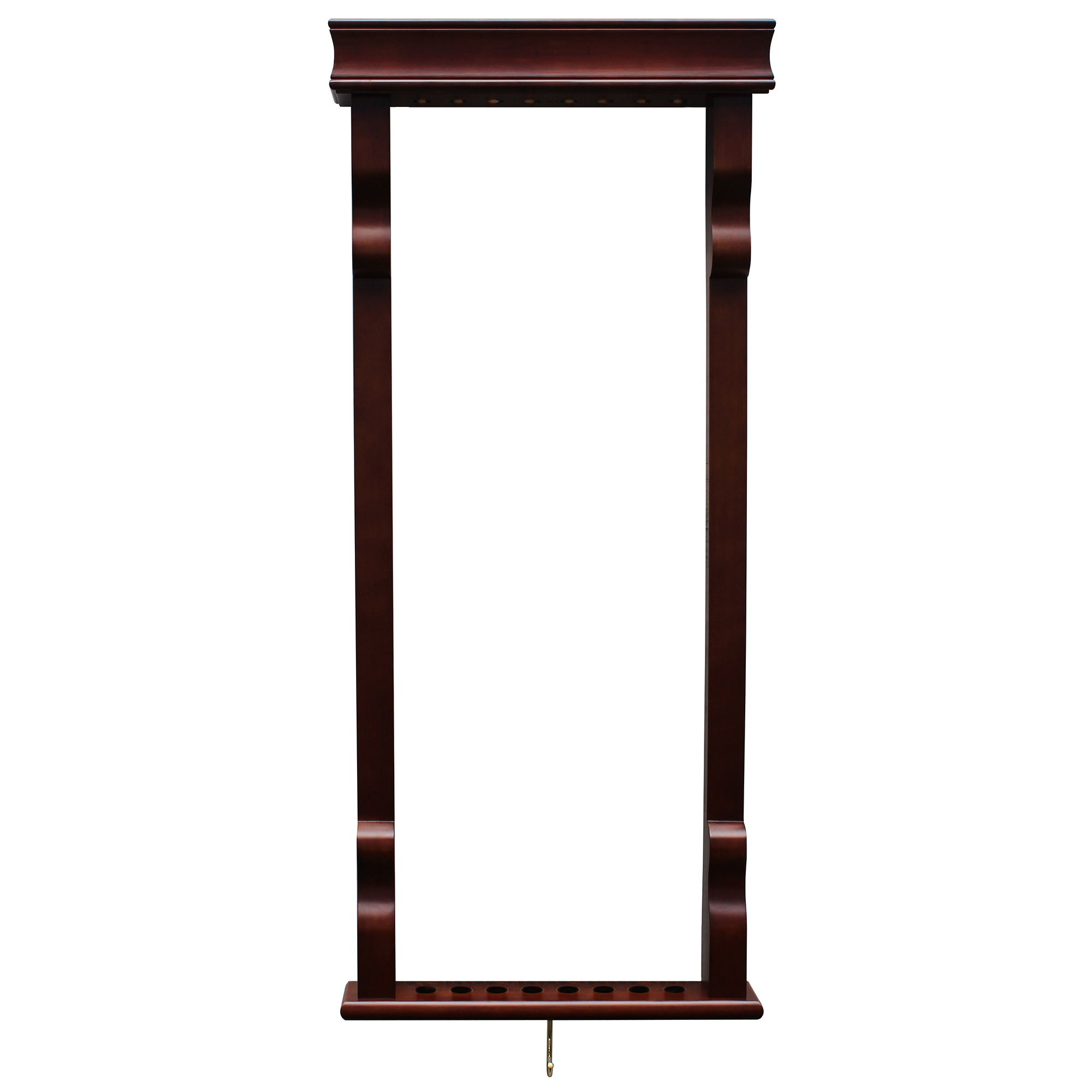Vintage Wall Billiard Cue Rack - Mahogany Finish | BG2571M