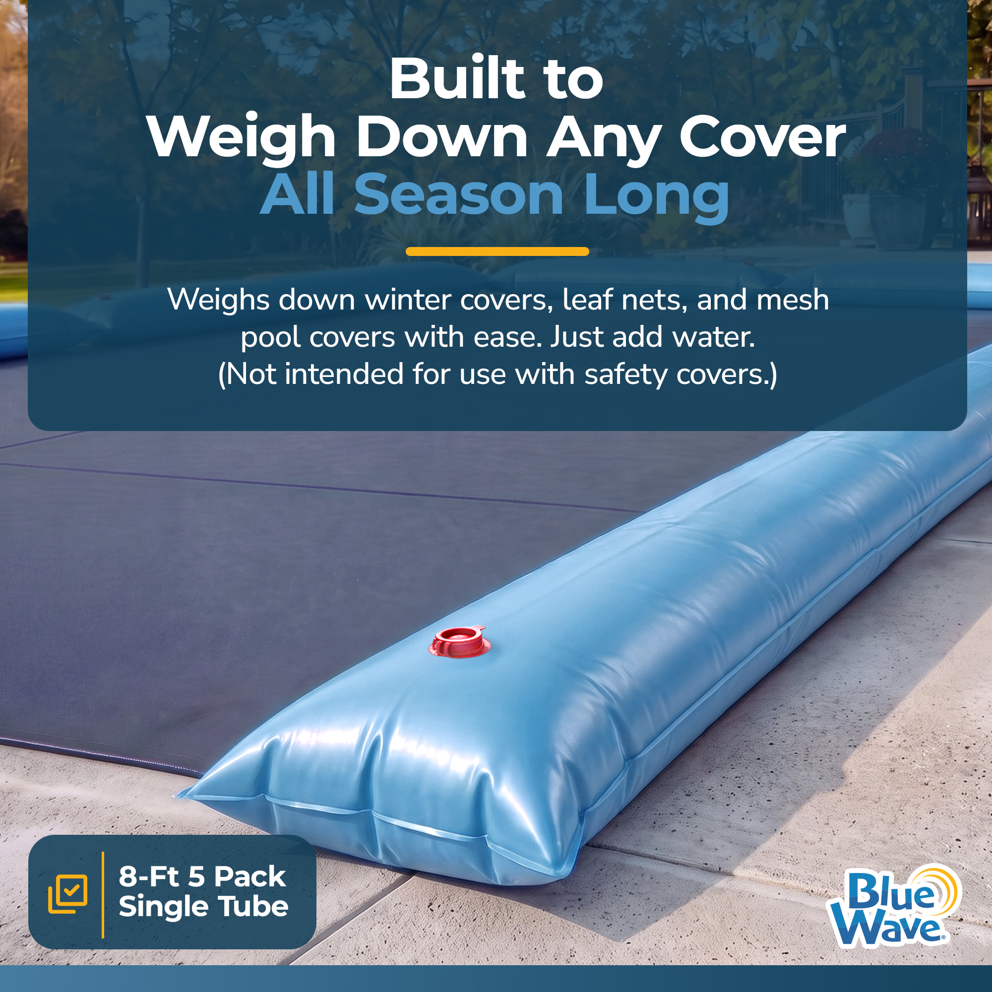 8-ft Single Water Tube for Winter Pool Cover - 5 Pack | NW102 image 3