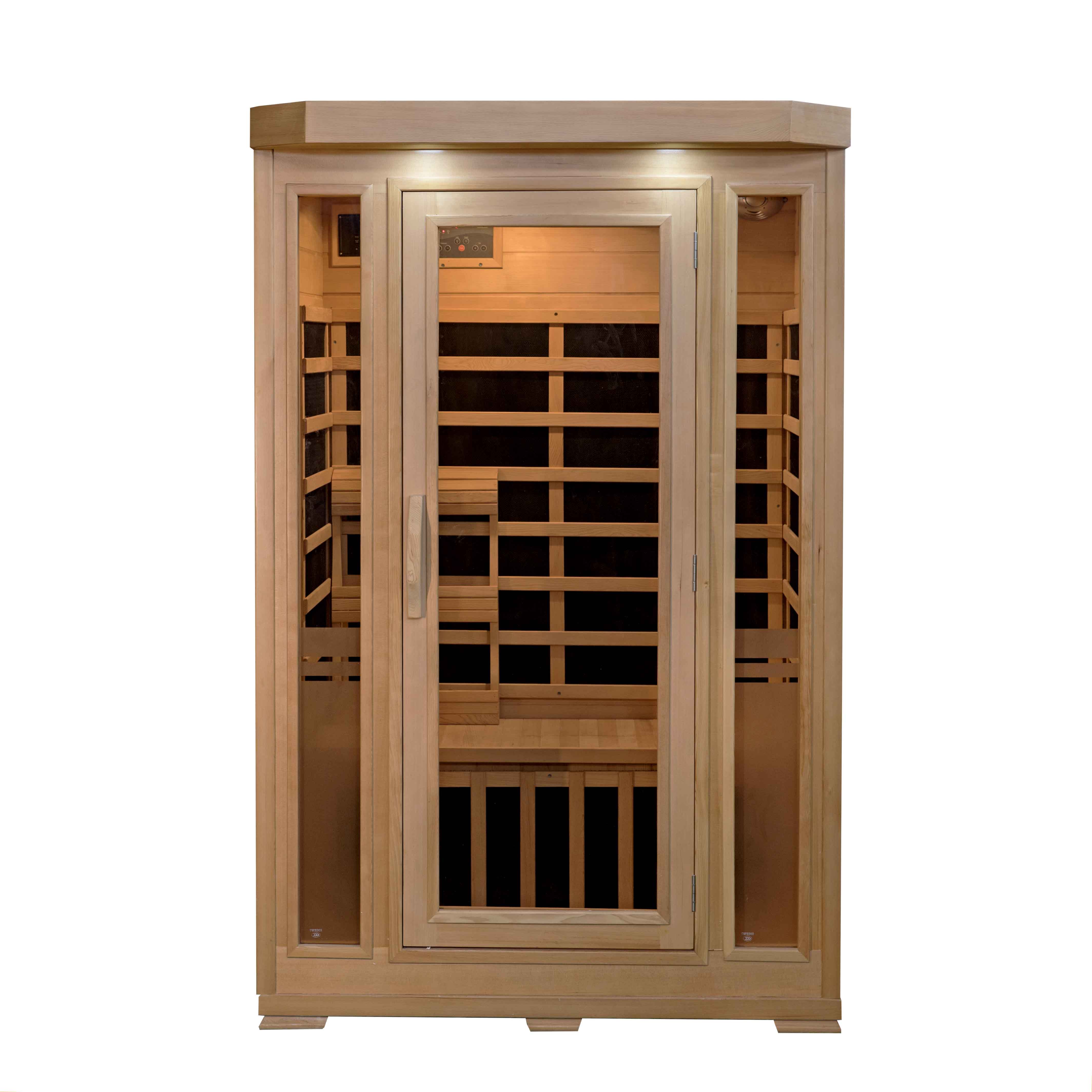 Sonoma 2-Person Hemlock Infrared Sauna with 6 Carbon Heaters | SA7018 - product image