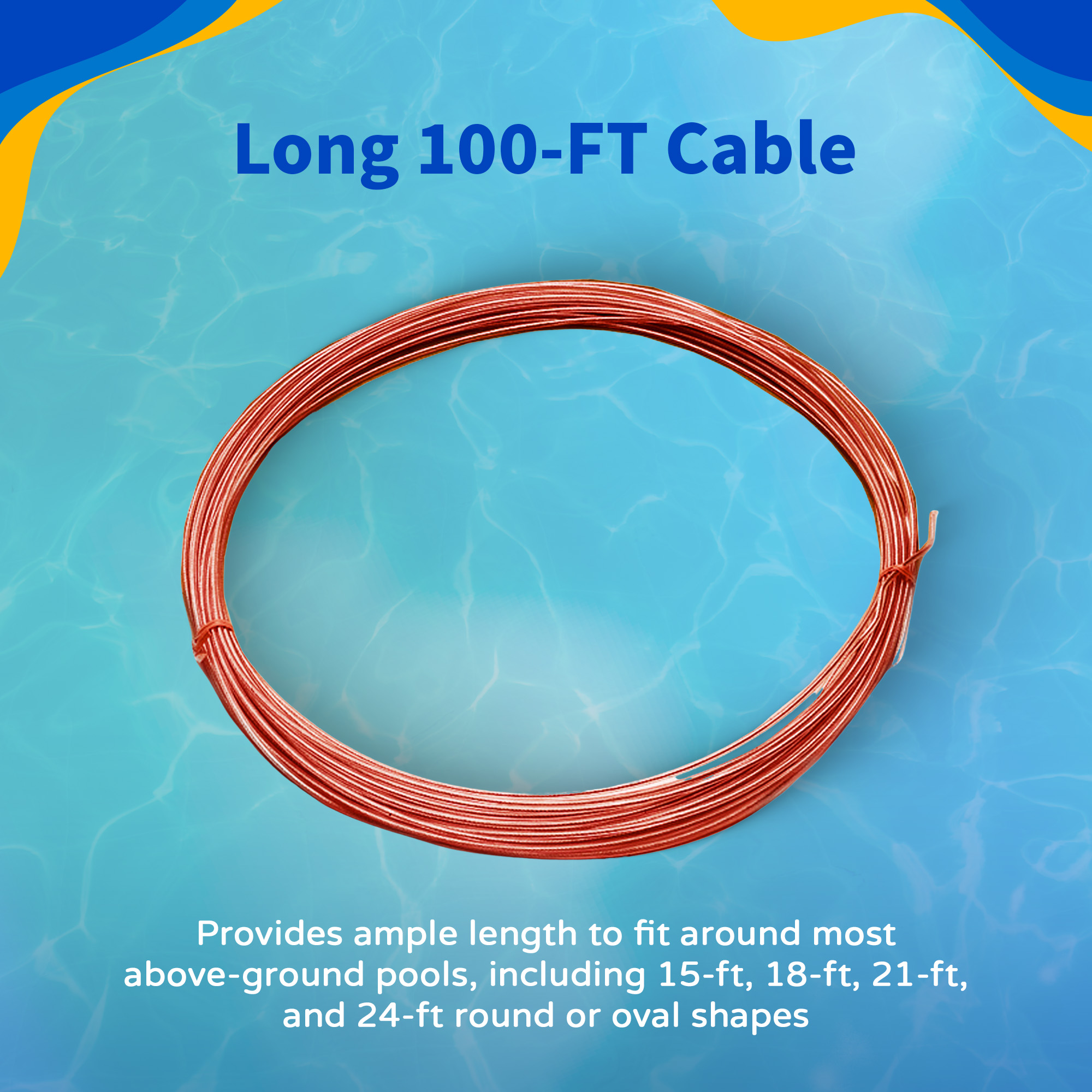 100-ft Above Ground Pool Cover Cable | NW166 image 4