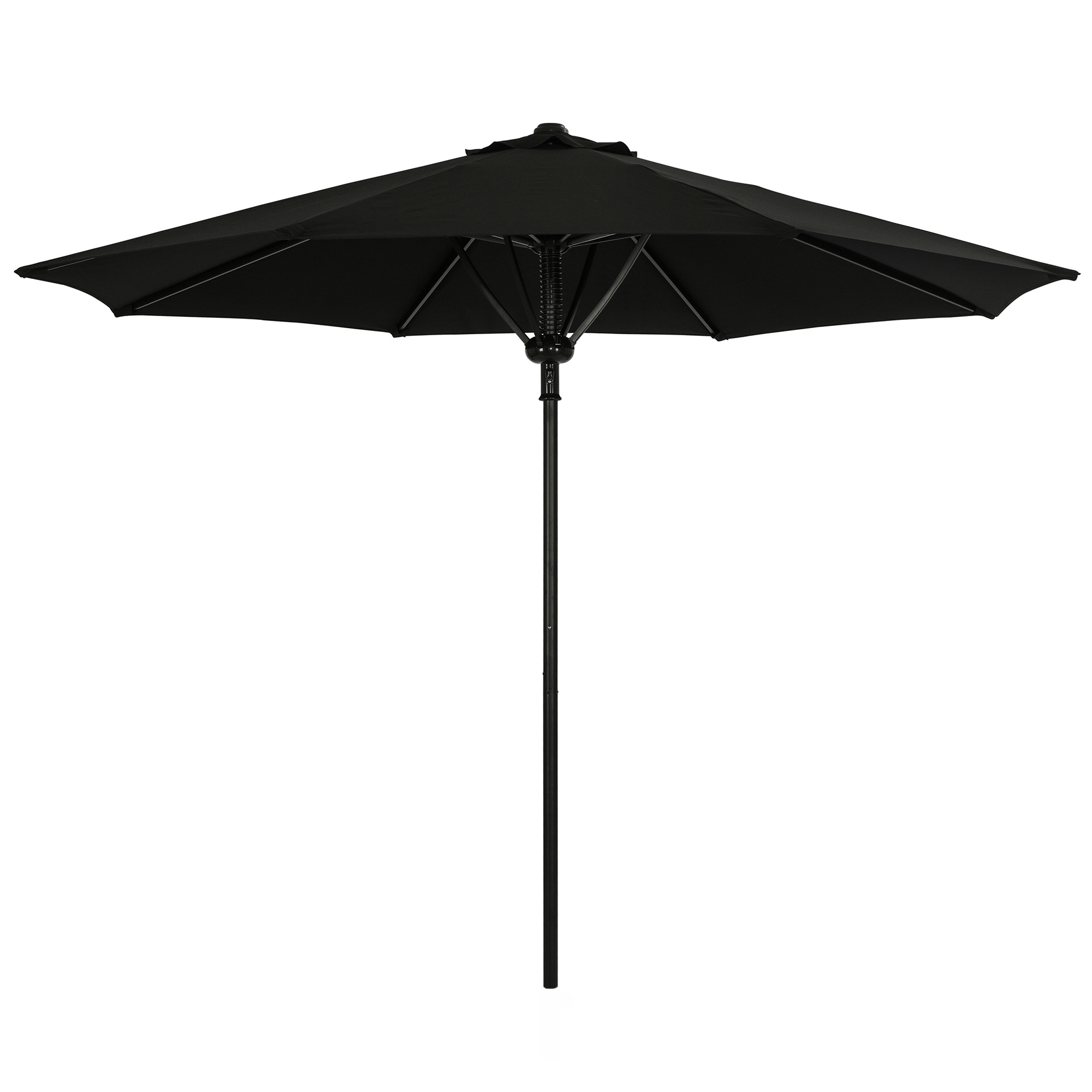 Cabo 9-ft Spring-Up Octagon Market Umbrella - Black - Breez-Tex Canopy | NU6839 image 2