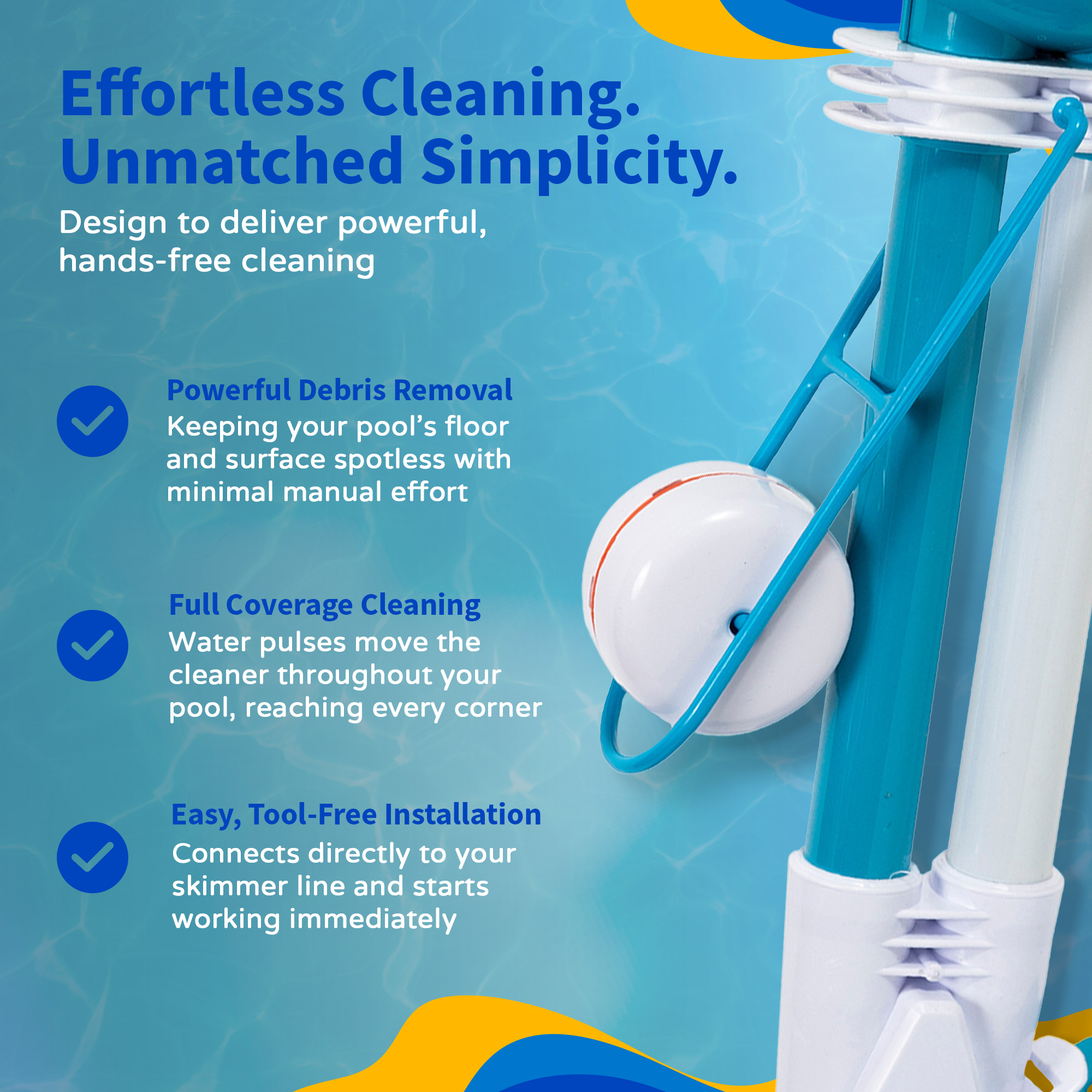 HurriClean Automatic Above Ground Pool Cleaner | NE4375 image 8
