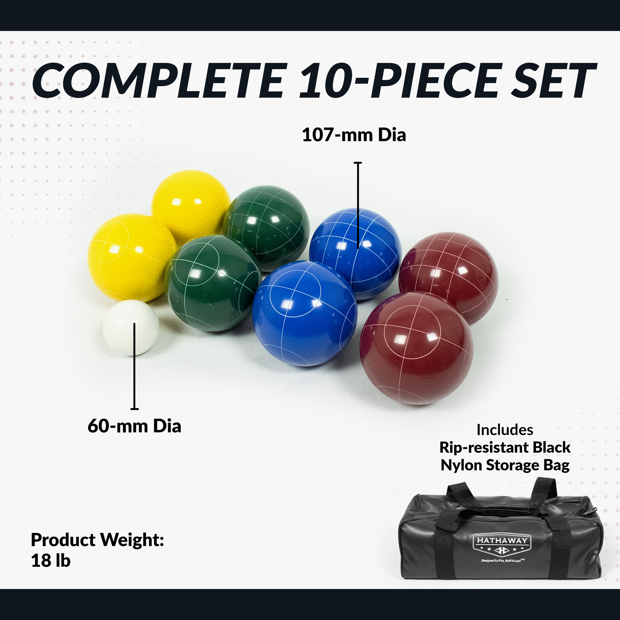 Deluxe Bocce Ball Set | BG3139 image 2
