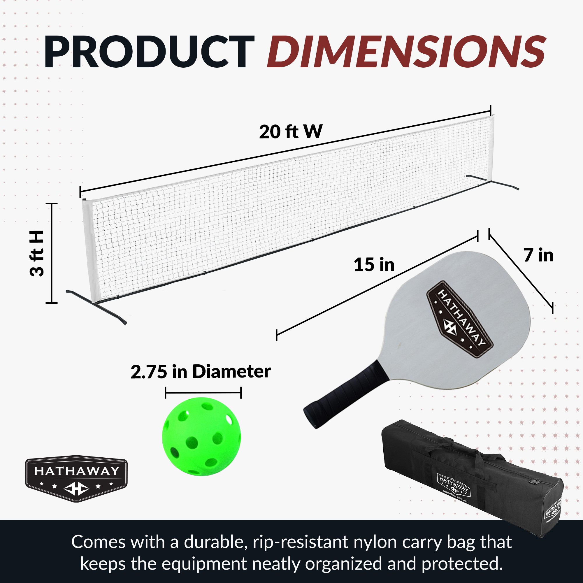 Deluxe Pickleball Game Set | BG3142 image 3