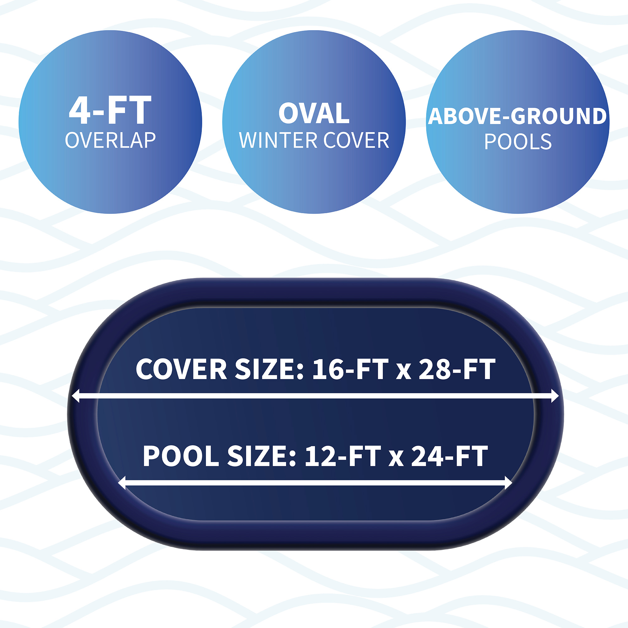 10-Year 12x24-ft Oval Arctic Armor Cover | WC409-4 image 3