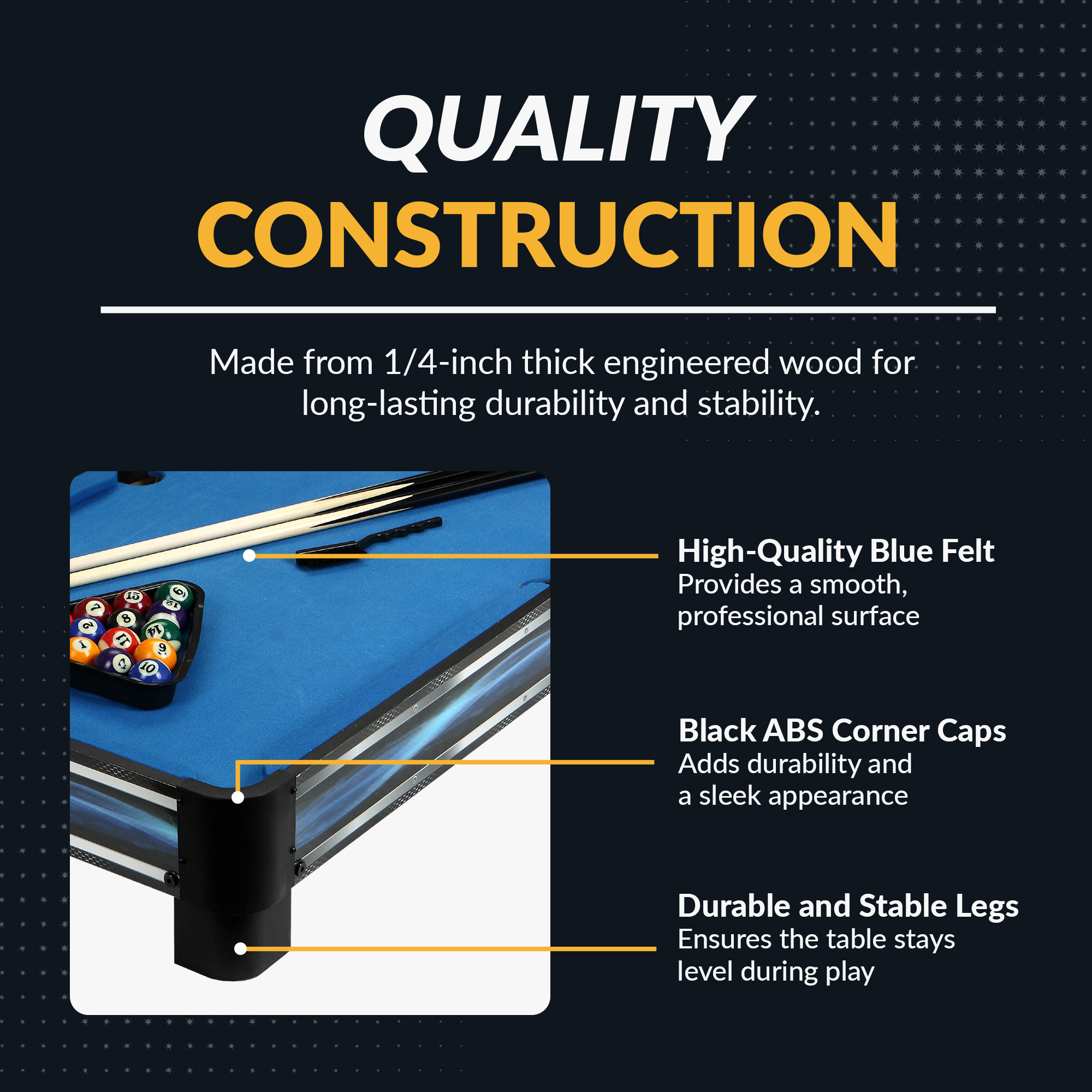 Breakout 40-in Table Top Pool Table | BG5026 image 3
